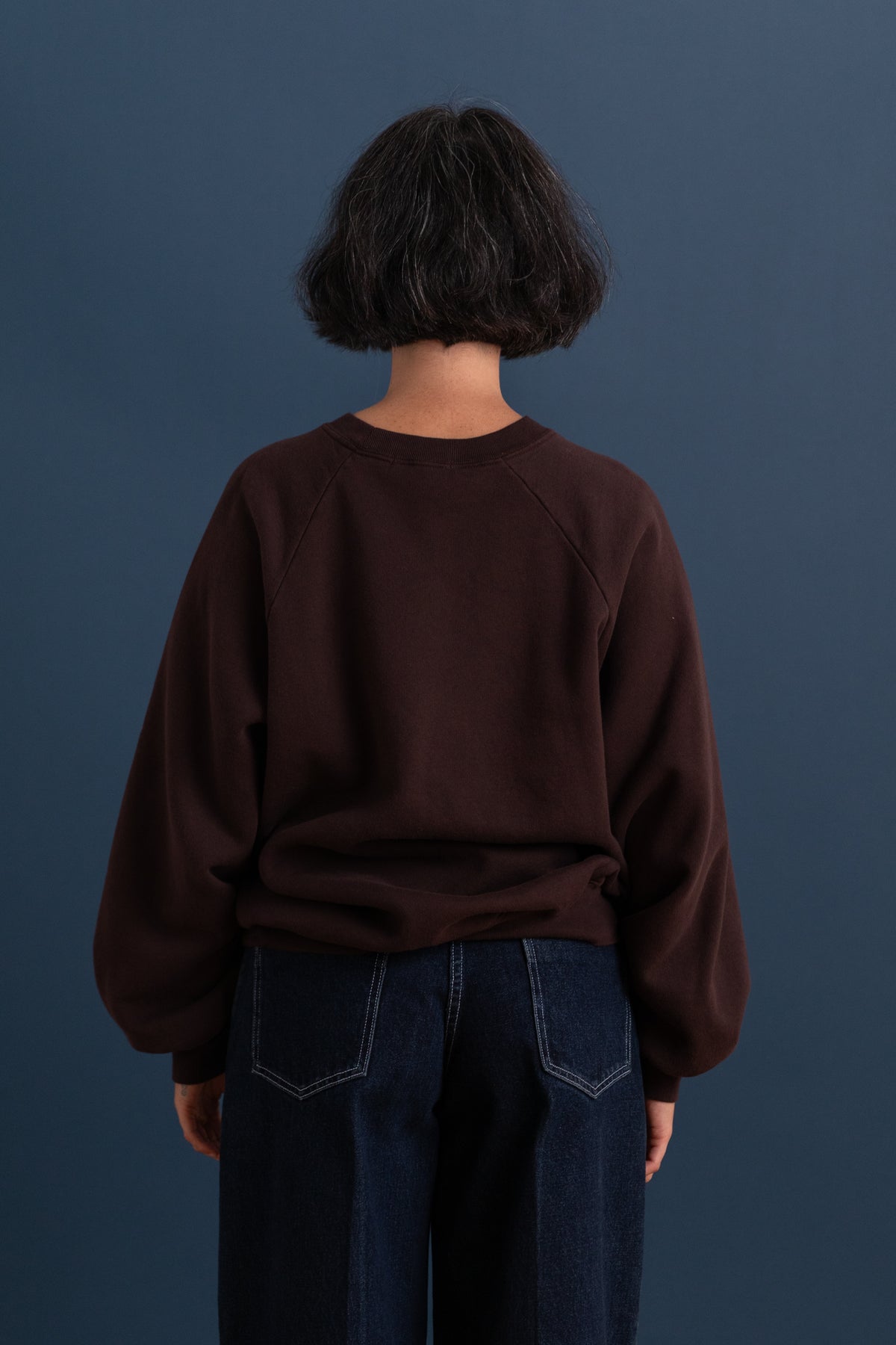 RAGLAN SWEATSHIRT IN CACAO