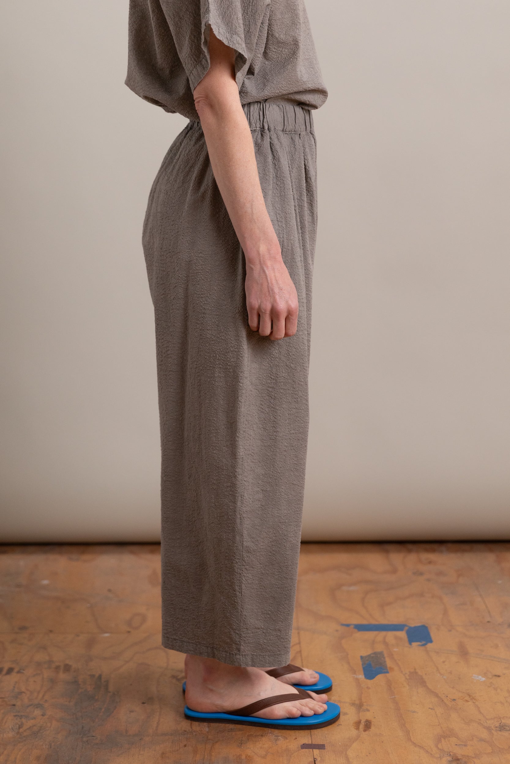 WIDE PANTS IN P. GREY