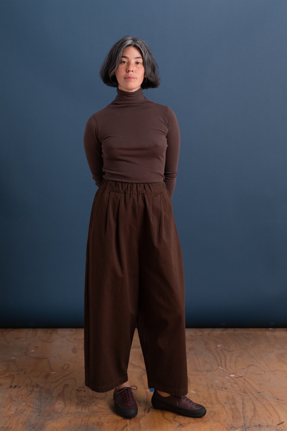 WIDE PANTS IN CACAO