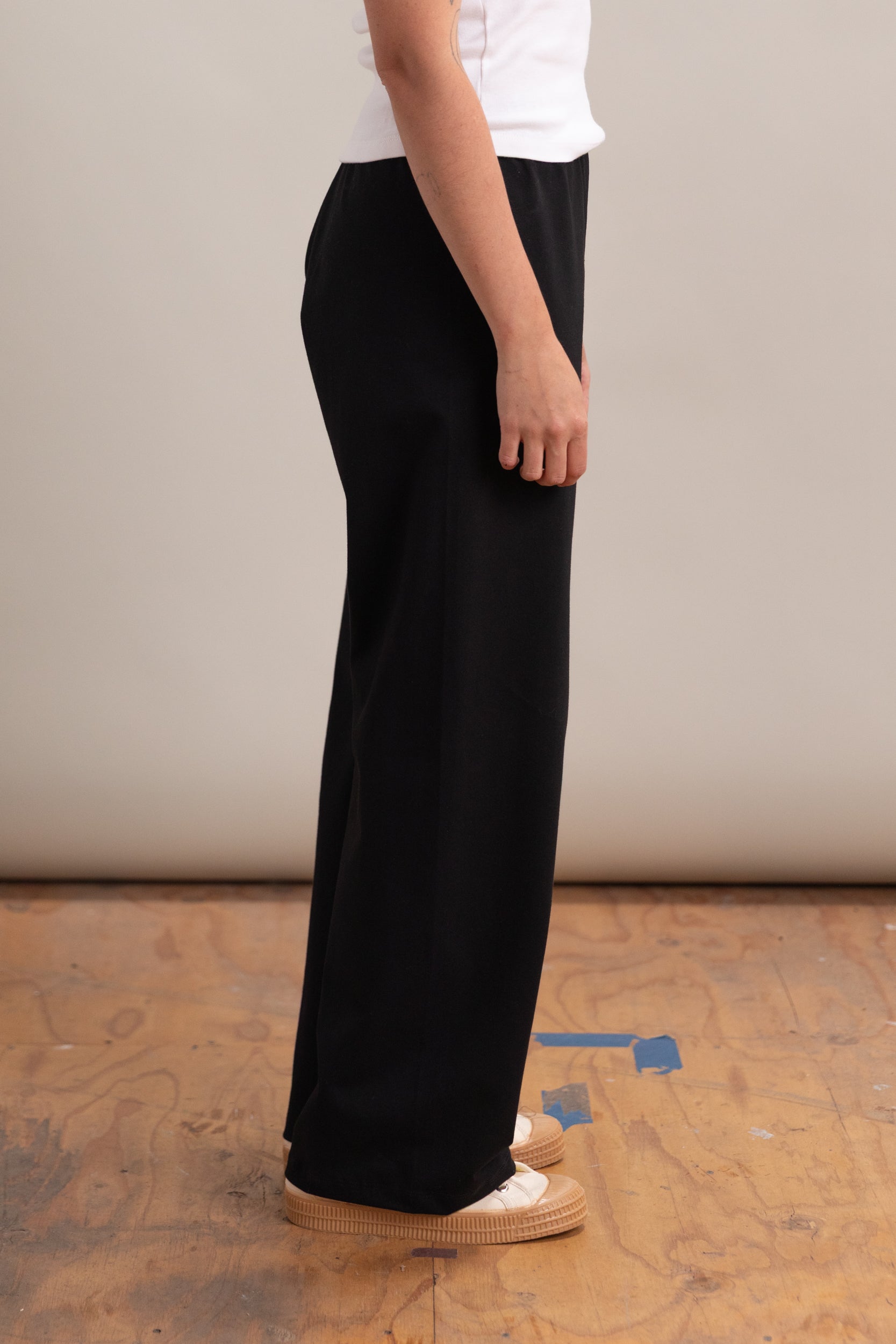 IRIS PANT IN BLACK COTTON LYCRA