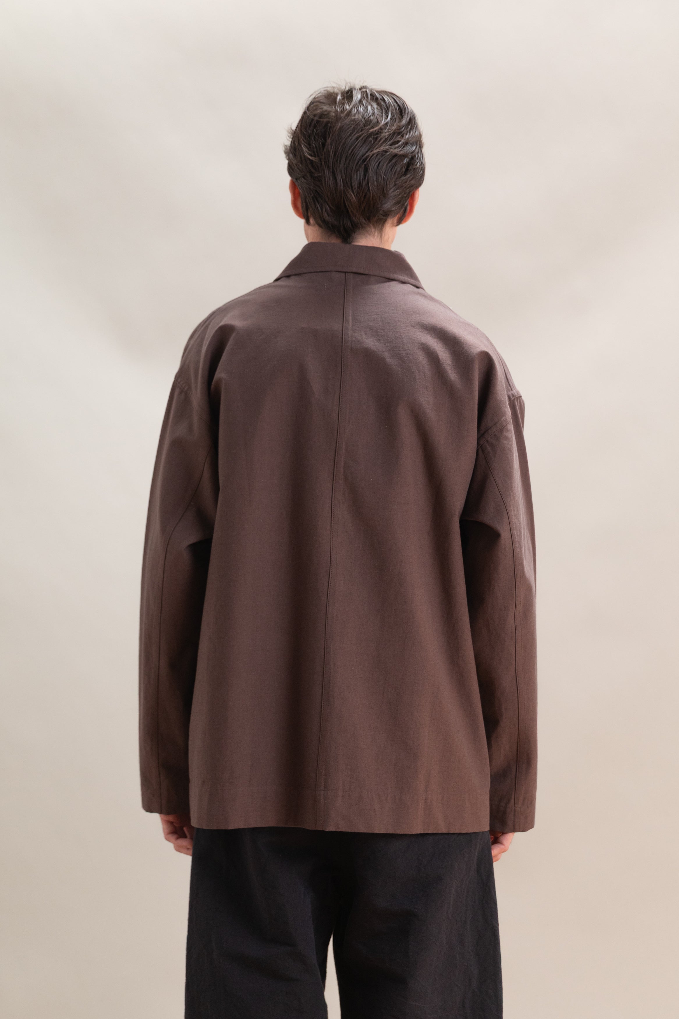 LINDEN JACKET IN MINERAL NEP COTTON LINEN