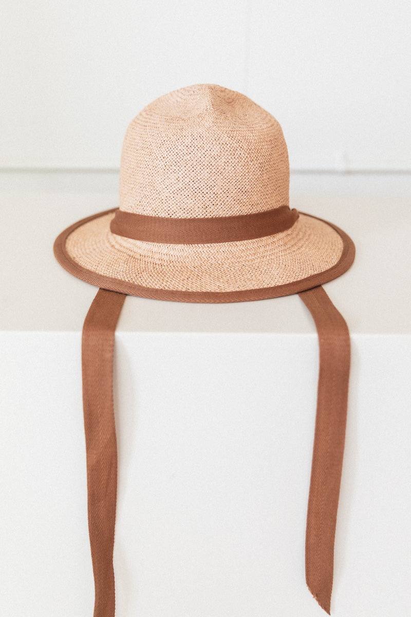 RANGER IN TORCIDO STRAW WITH TWILL RIBBON