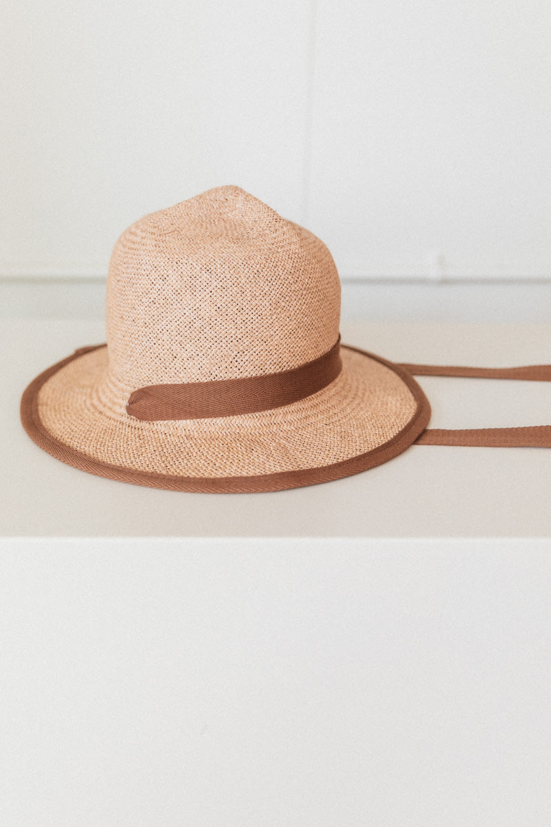 RANGER IN TORCIDO STRAW WITH TWILL RIBBON