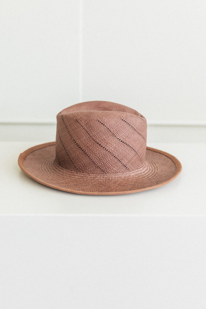 WHEAT HAT WITH TWILL RIBBON