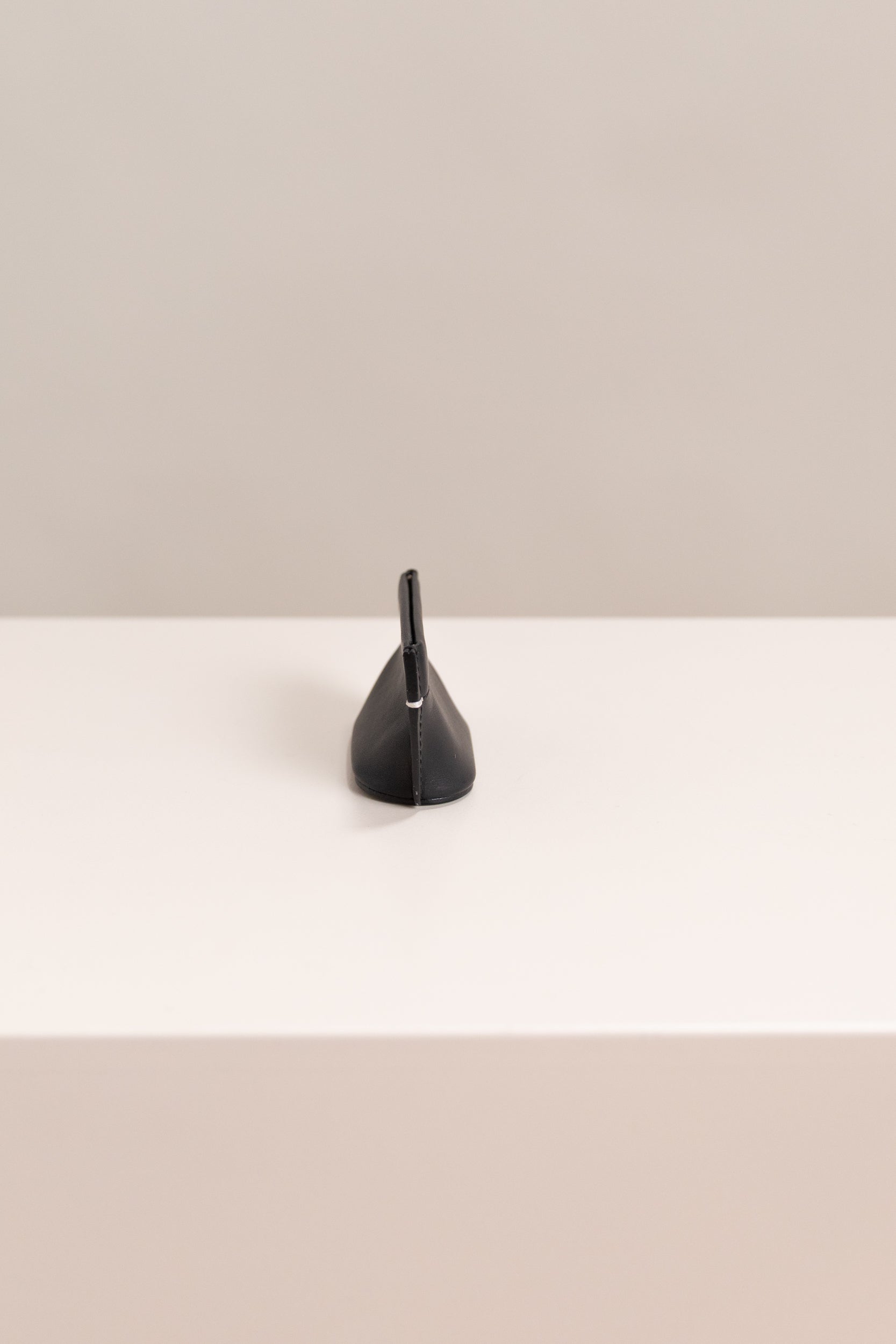 COIN DUMPLING IN BLACK LEATHER
