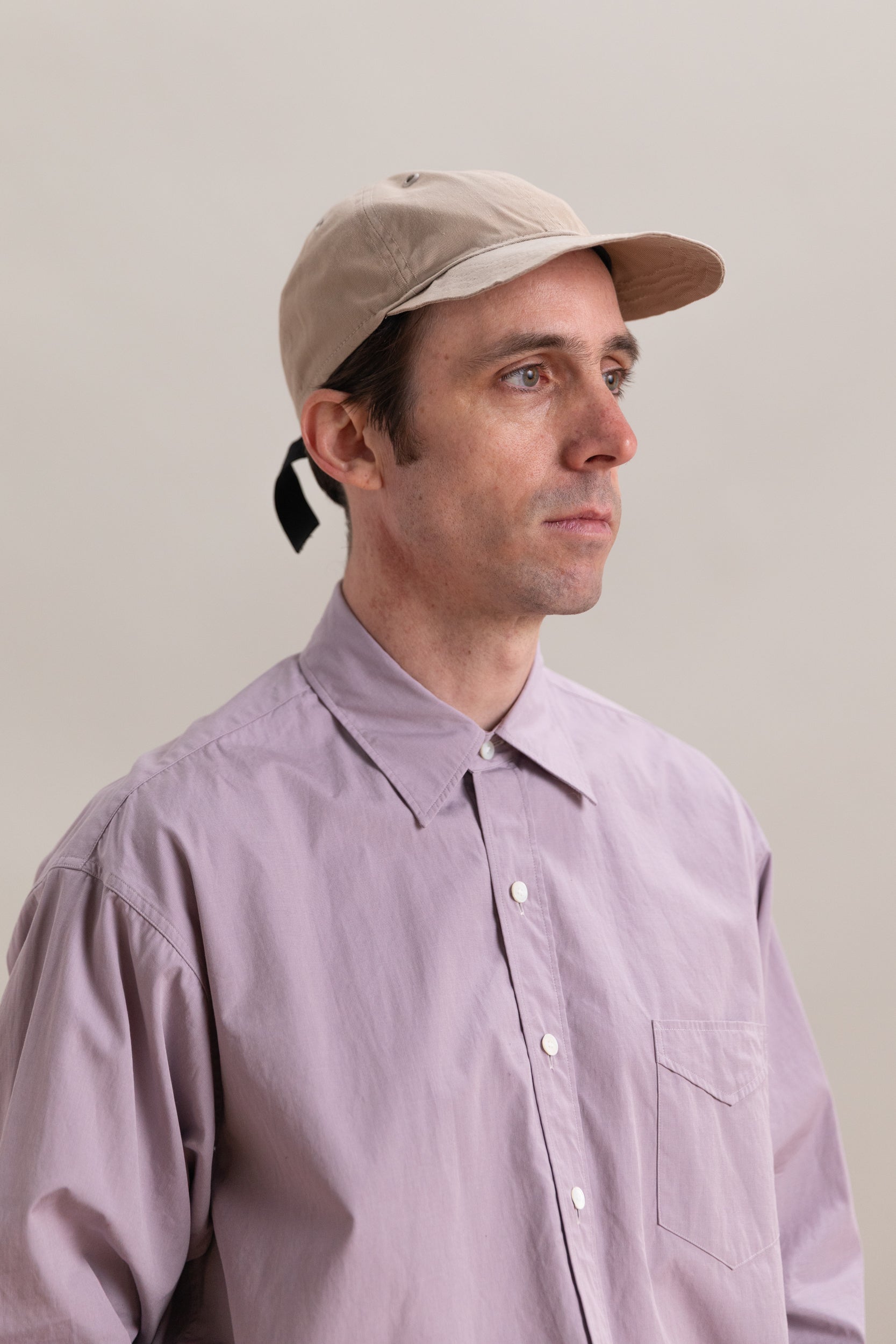CAP IN SAND COTTON TWILL