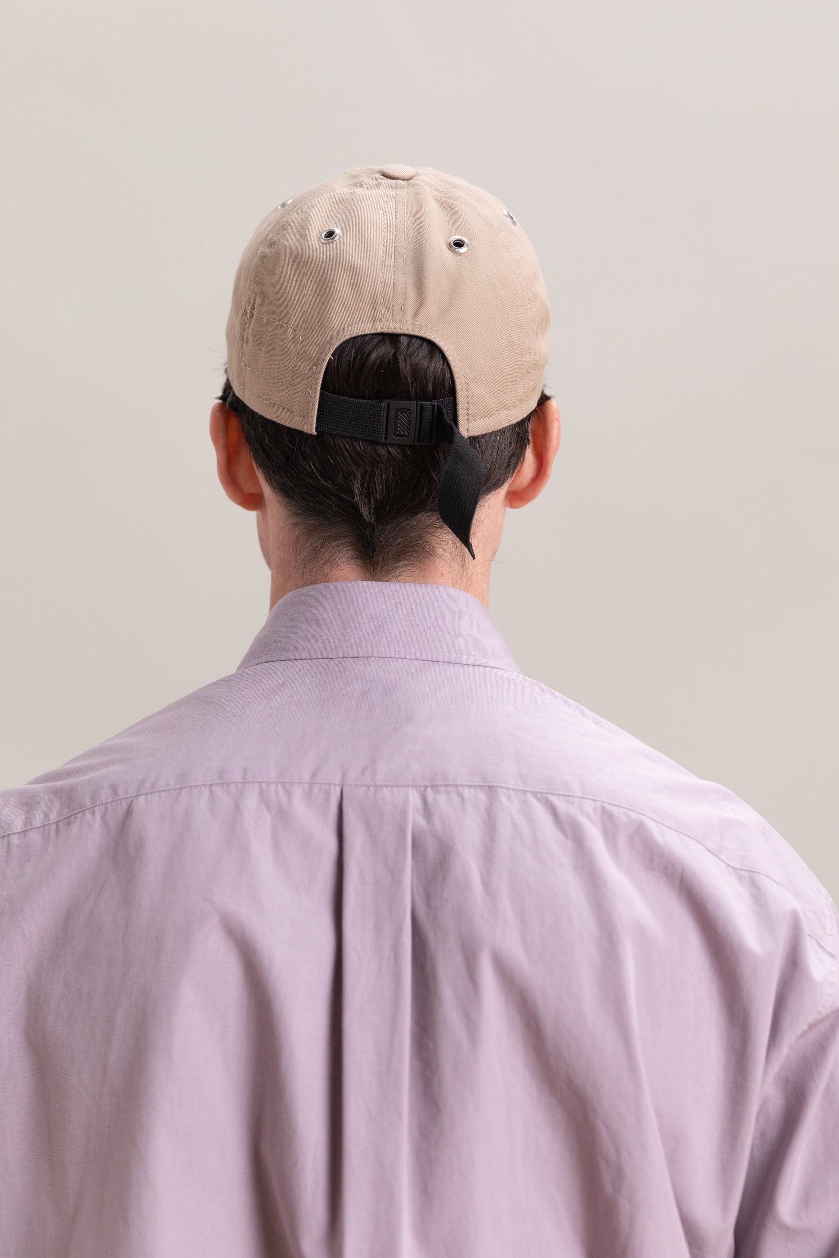 CAP IN SAND COTTON TWILL