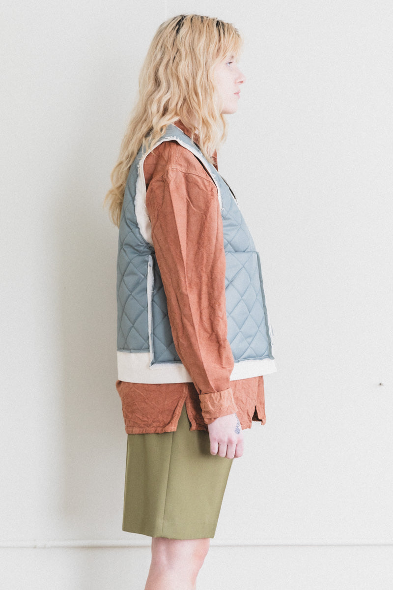 RESEARCH ZIP VEST IN SAGE