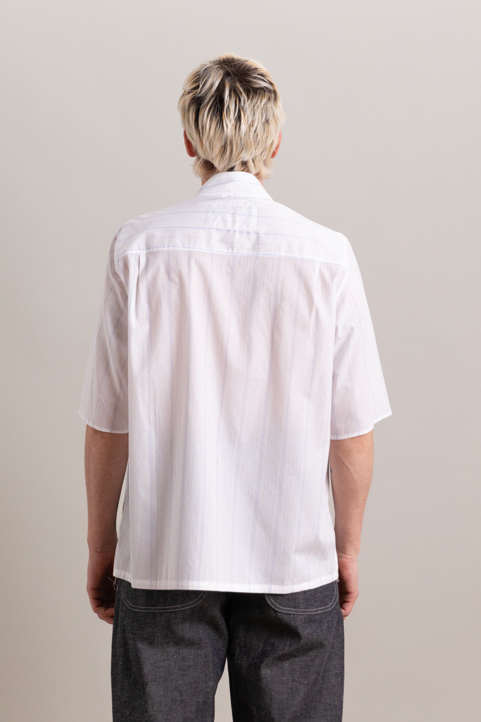 BOXY SHIRT IN BLUE STRIPE