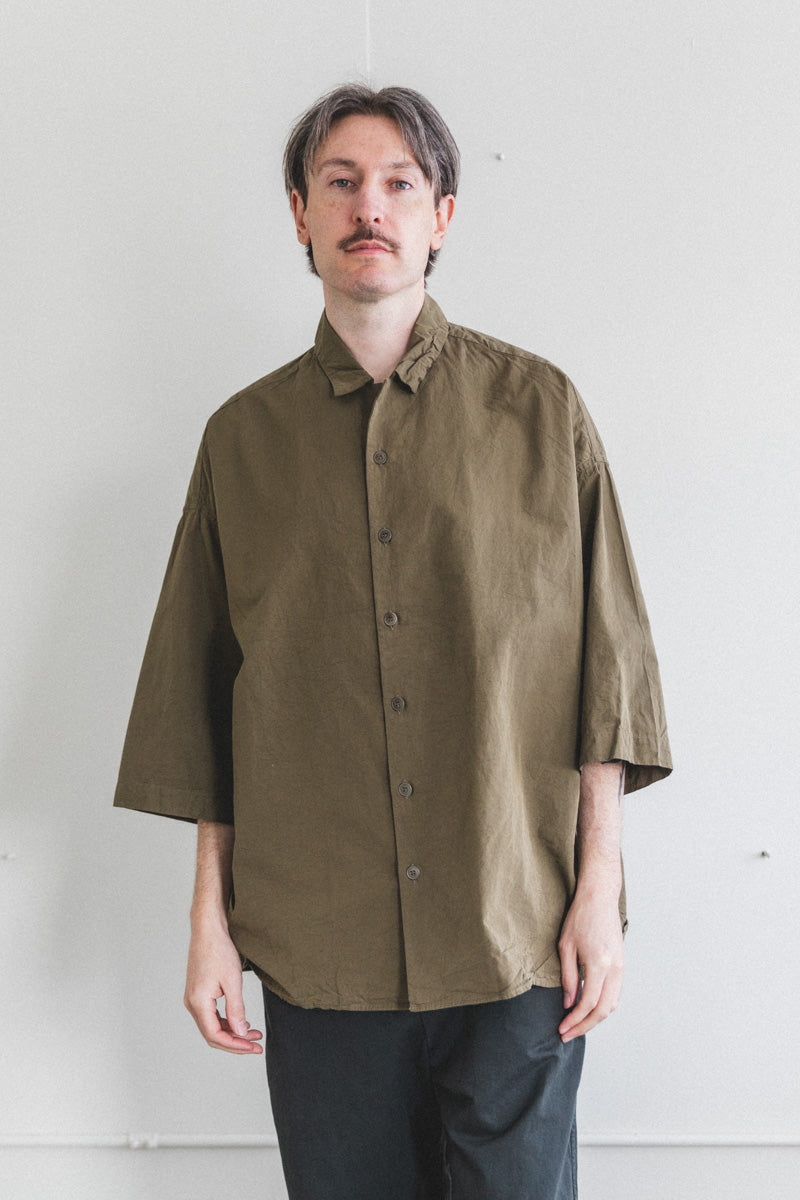 APRIL SHIRT IN LIGHT KHAKI PAPER COT
