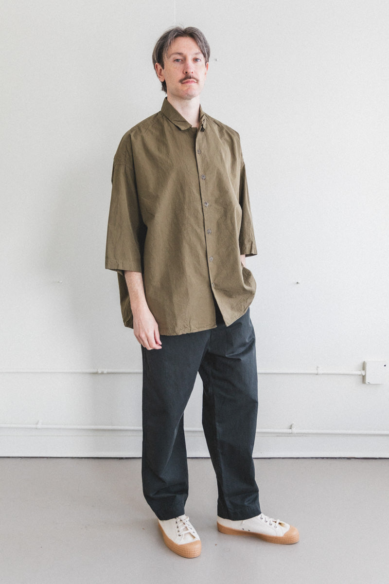APRIL SHIRT IN LIGHT KHAKI PAPER COT