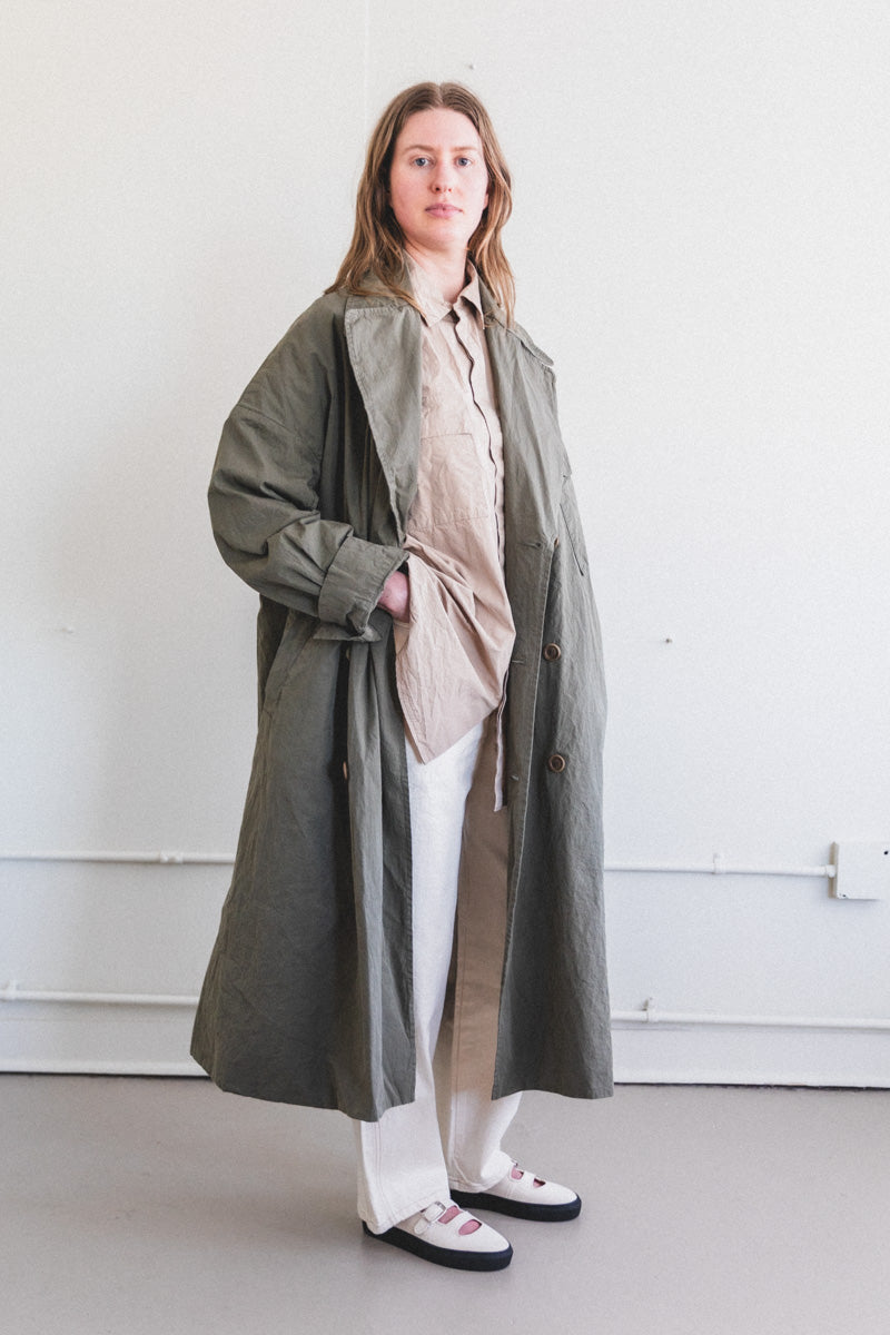 ARMY COAT IN OLIVE CARD