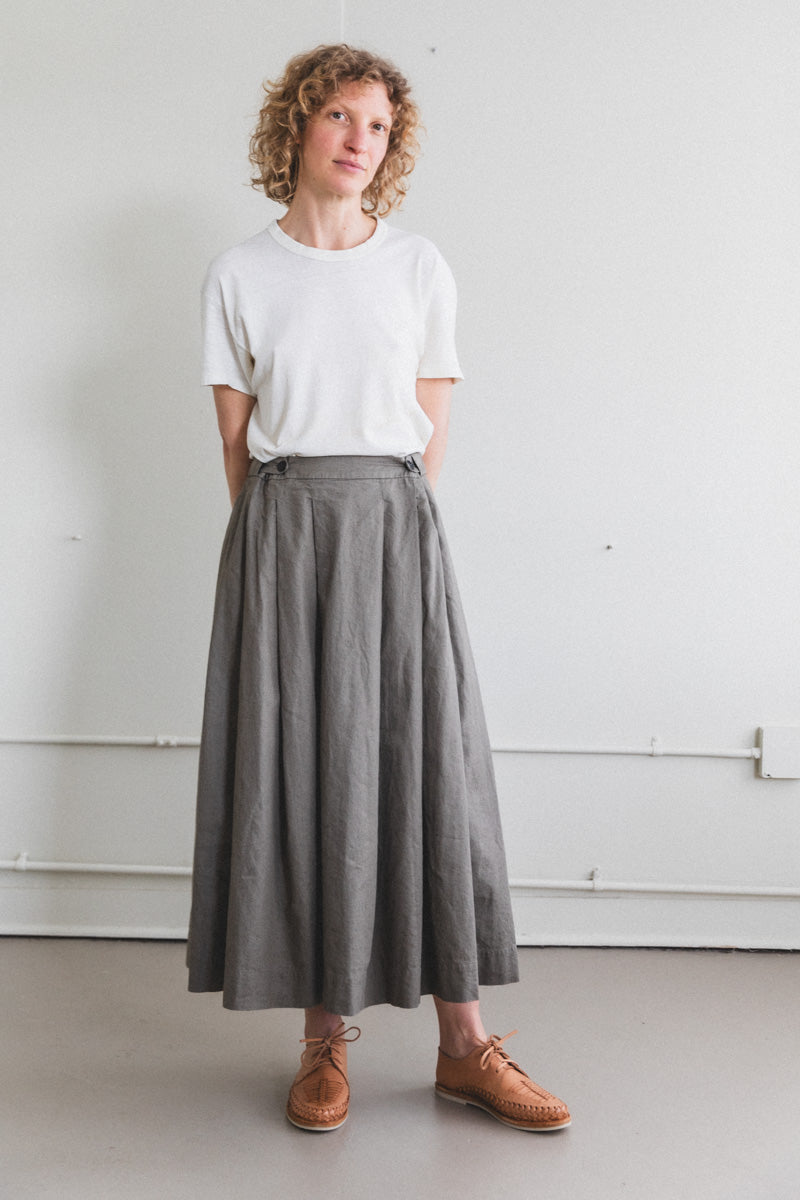 BOWLING SKIRT IN KHAKI