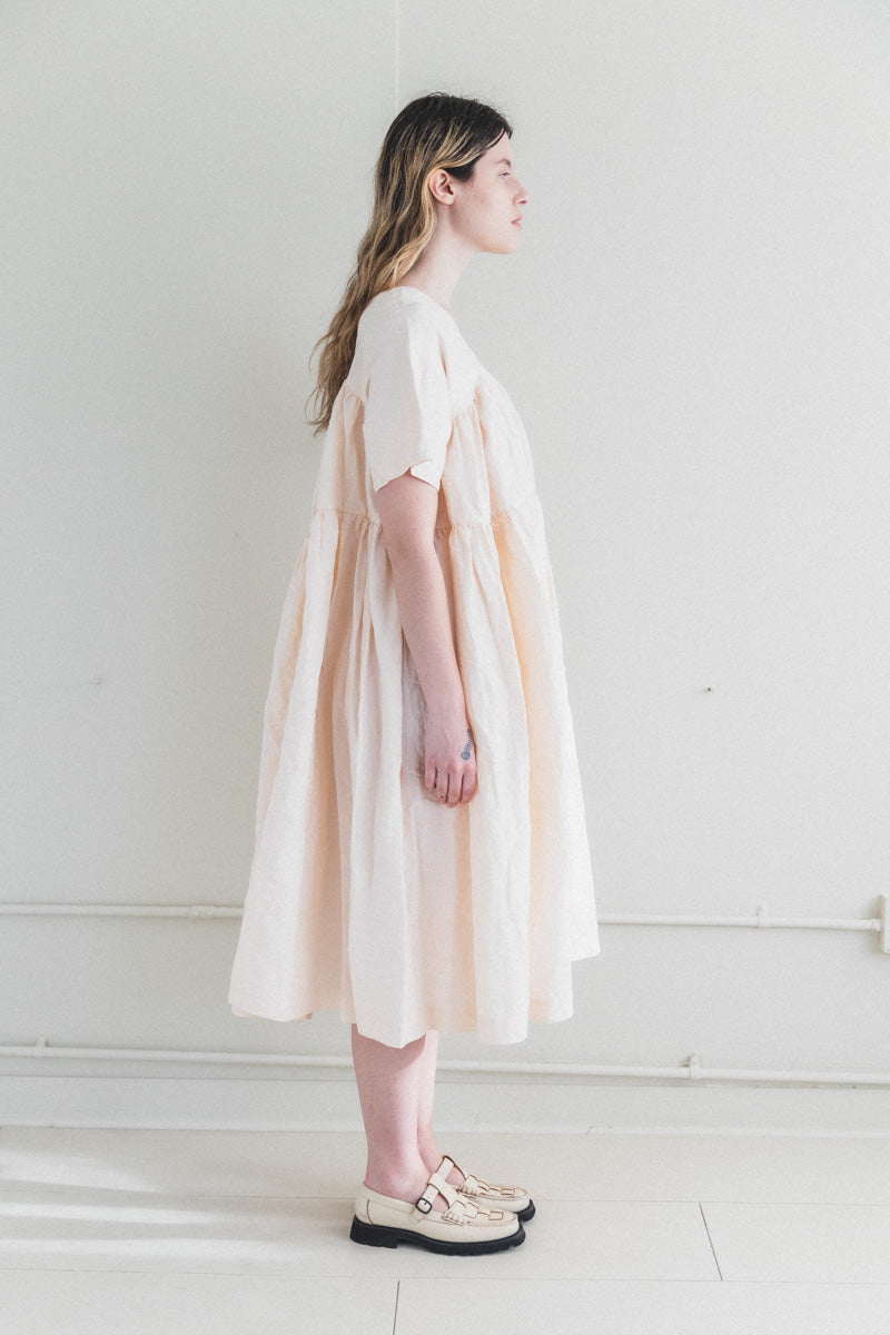 ELSA DRESS IN PEACH FINE