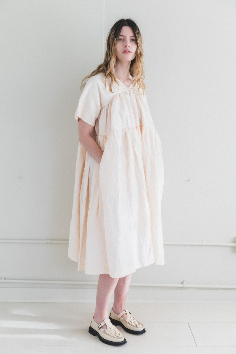 ELSA DRESS IN PEACH FINE