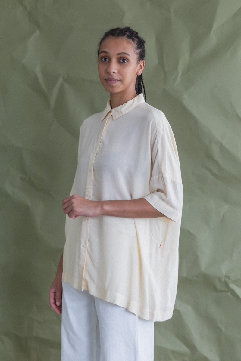 SQUARE SHIRT IN CREAM
