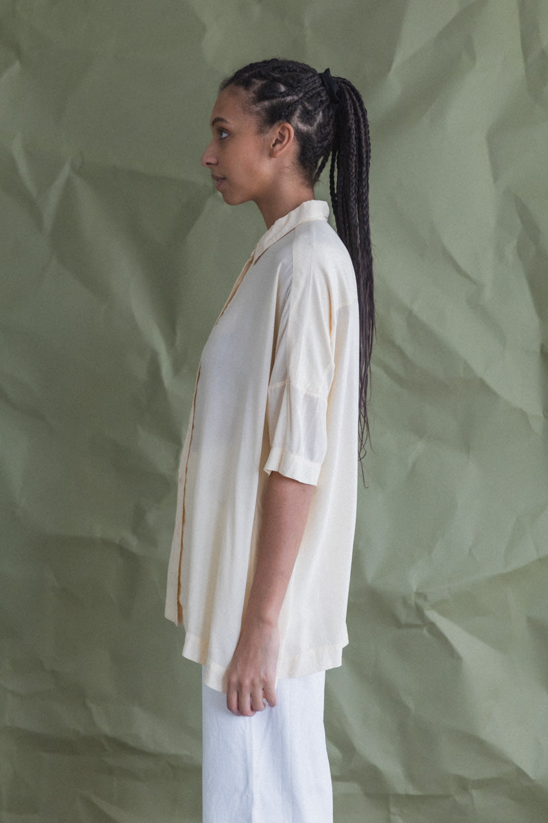 SQUARE SHIRT IN CREAM