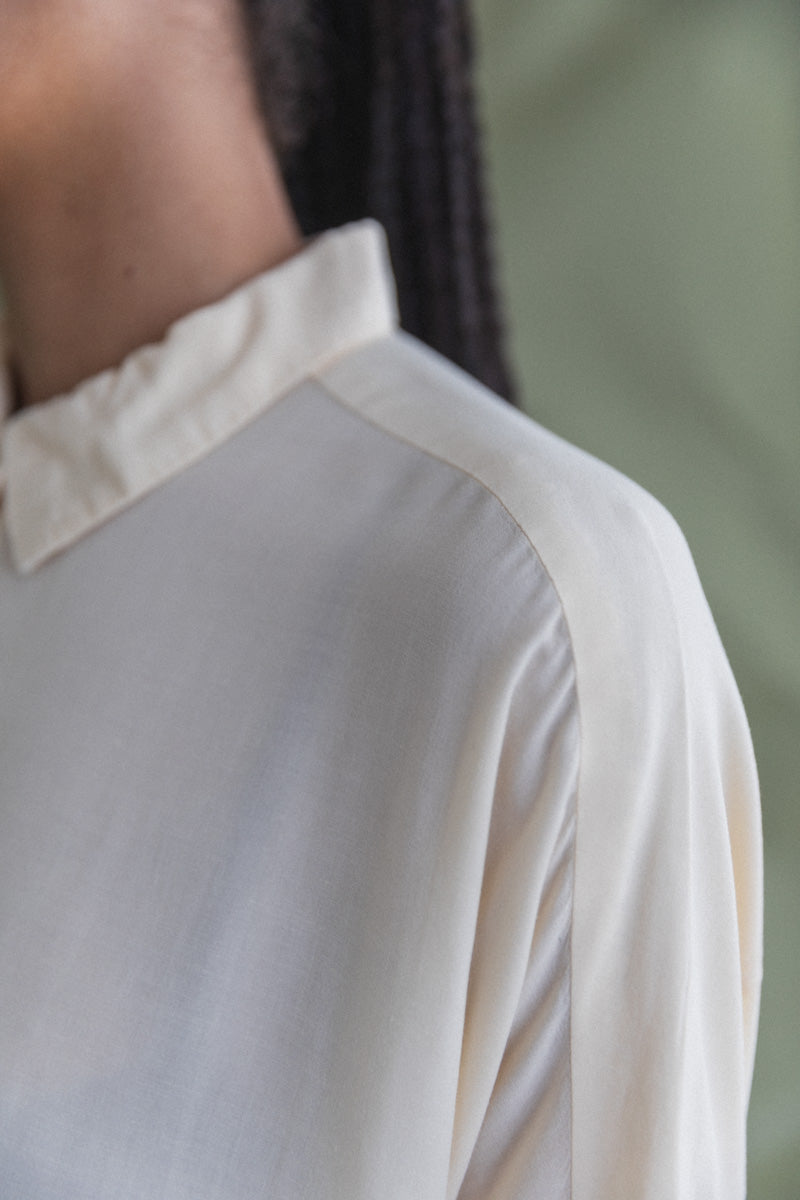 SQUARE SHIRT IN CREAM