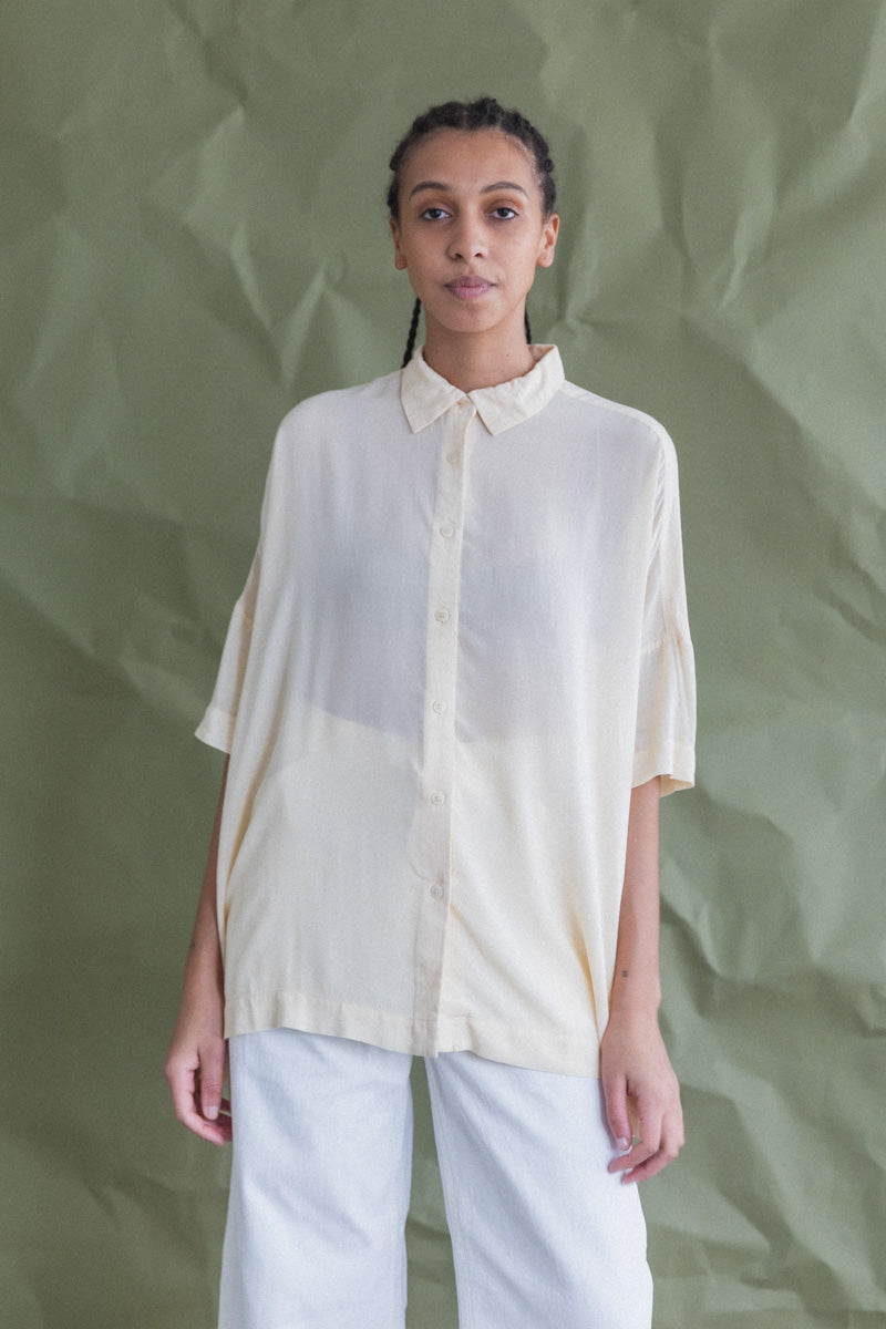 SQUARE SHIRT IN CREAM