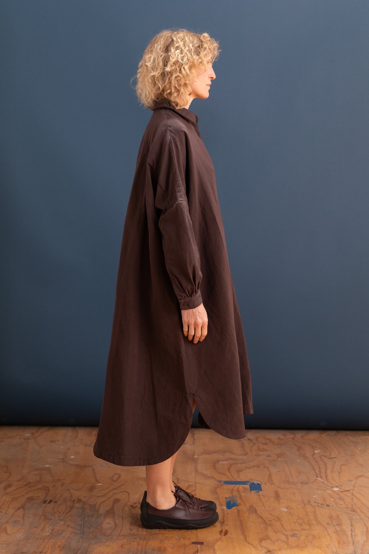YUKI DRESS IN BUNGA WOOL LINEN