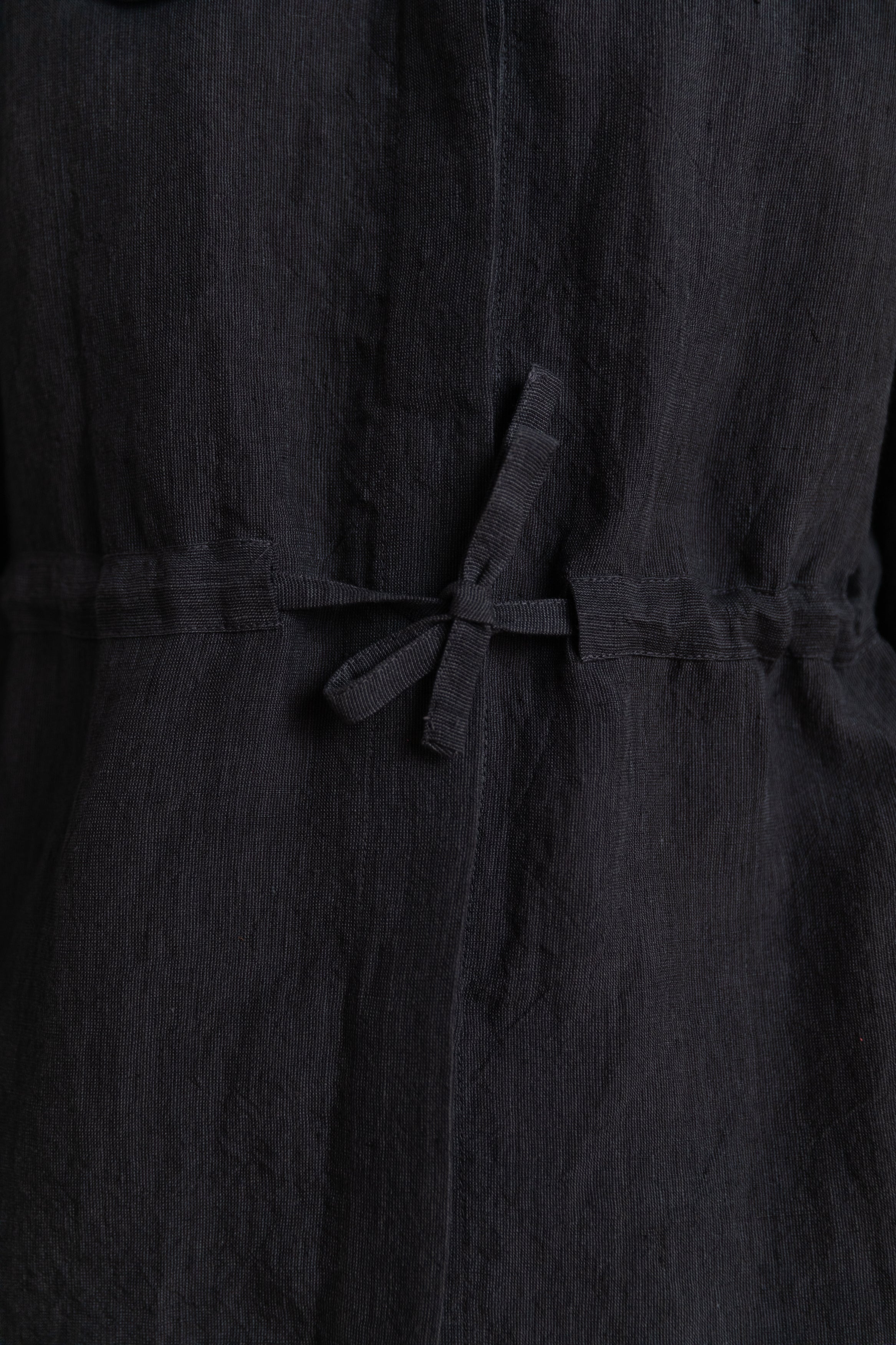 MONA PARKA SHIRT IN STEEL IRISH LINEN