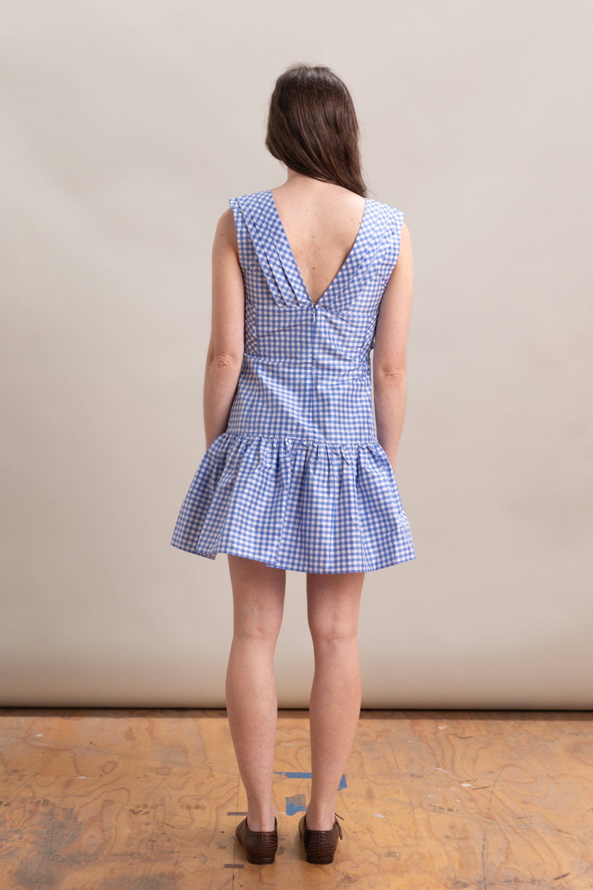 BILLIE DRESS IN PICNIC SILK TAFFETA
