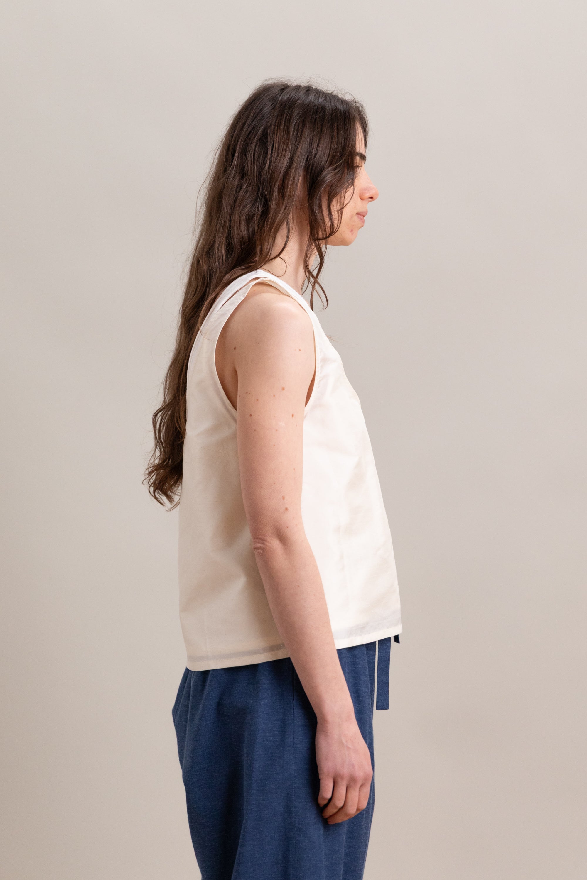 DUO TANK IN MIXED WHITE