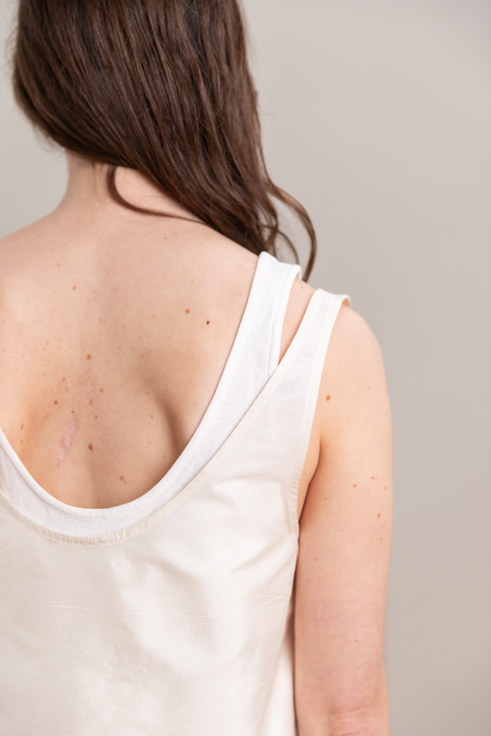 DUO TANK IN MIXED WHITE