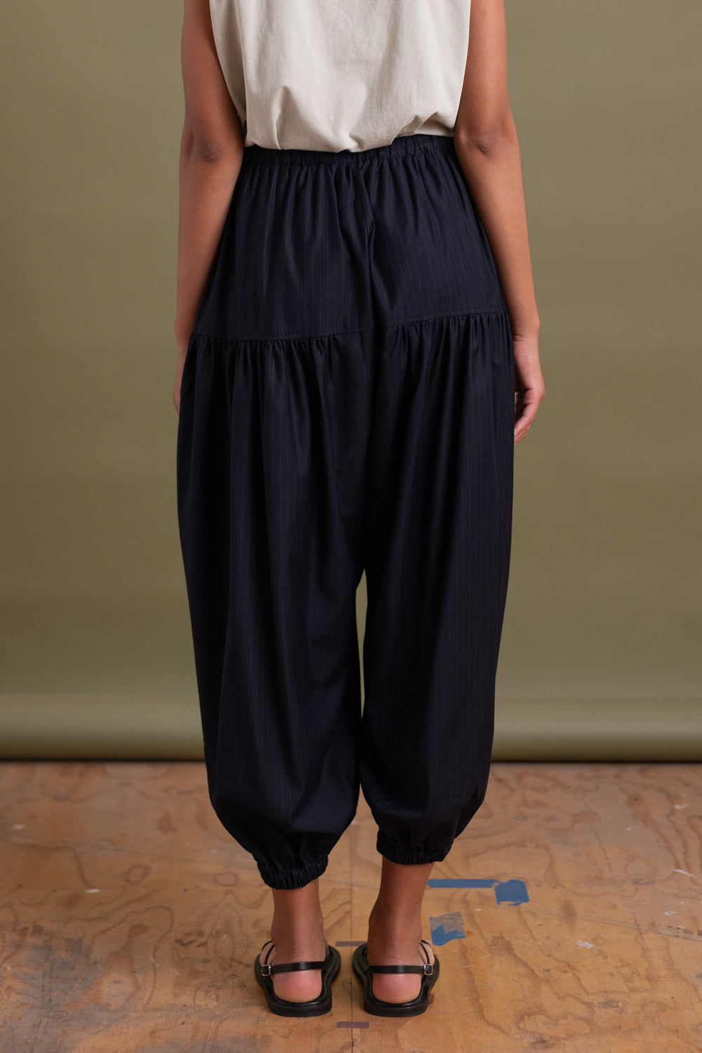 RAIN PANT IN PINSTRIPE