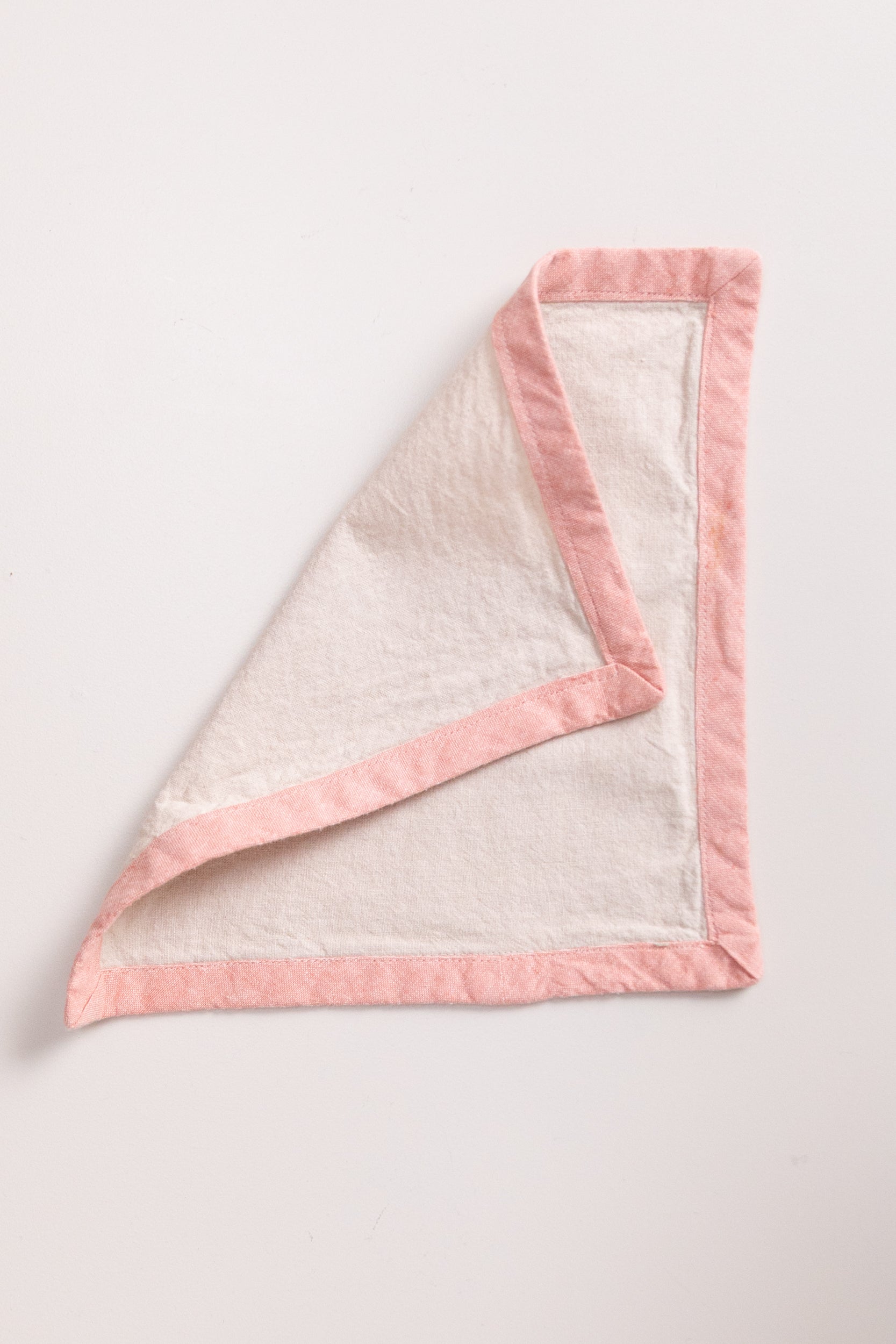 EDGED COCKTAIL NAPKINS IN NATURAL LINEN - SET OF FOUR