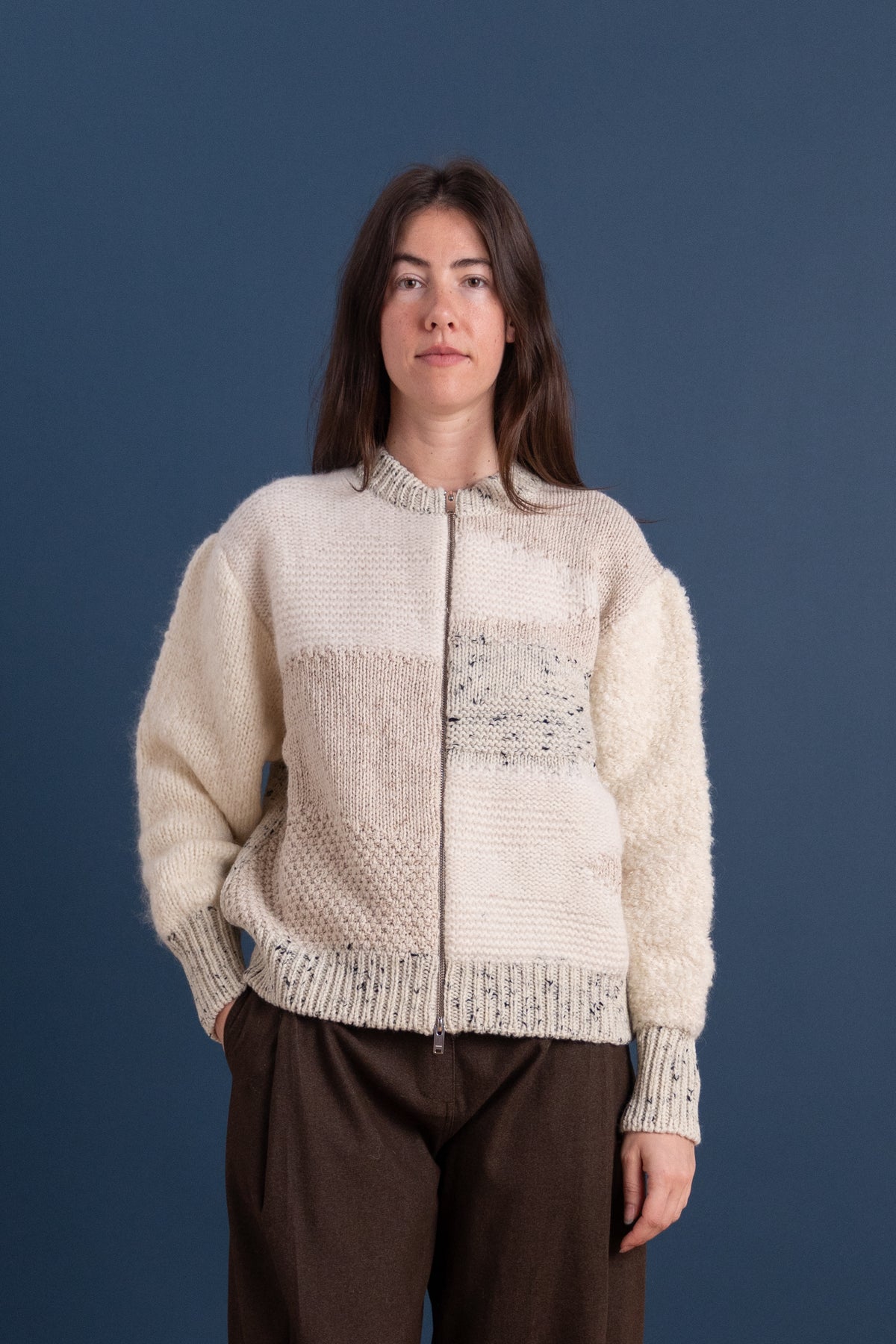 MARLED ZIP CARDIGAN