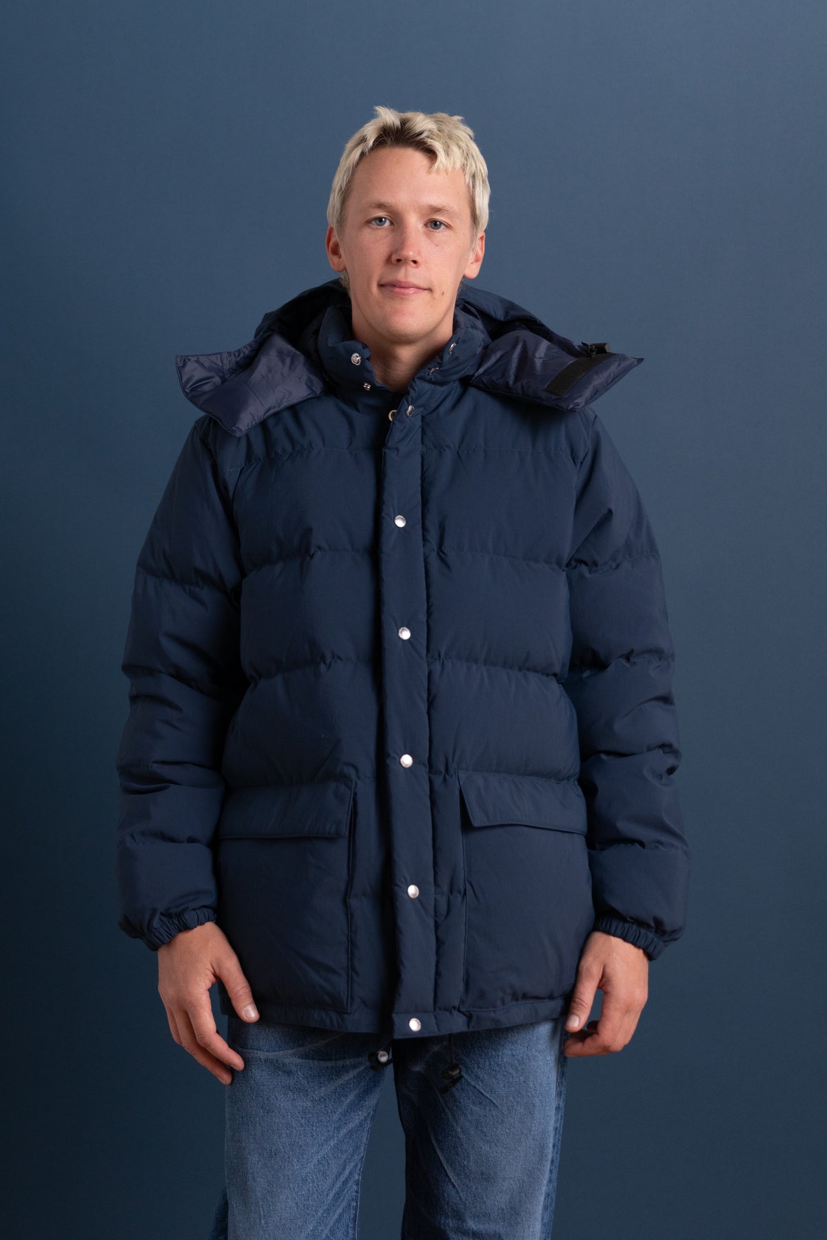 CLASSICO PARKA IN NAVY 60/40 COTTON/NYLON