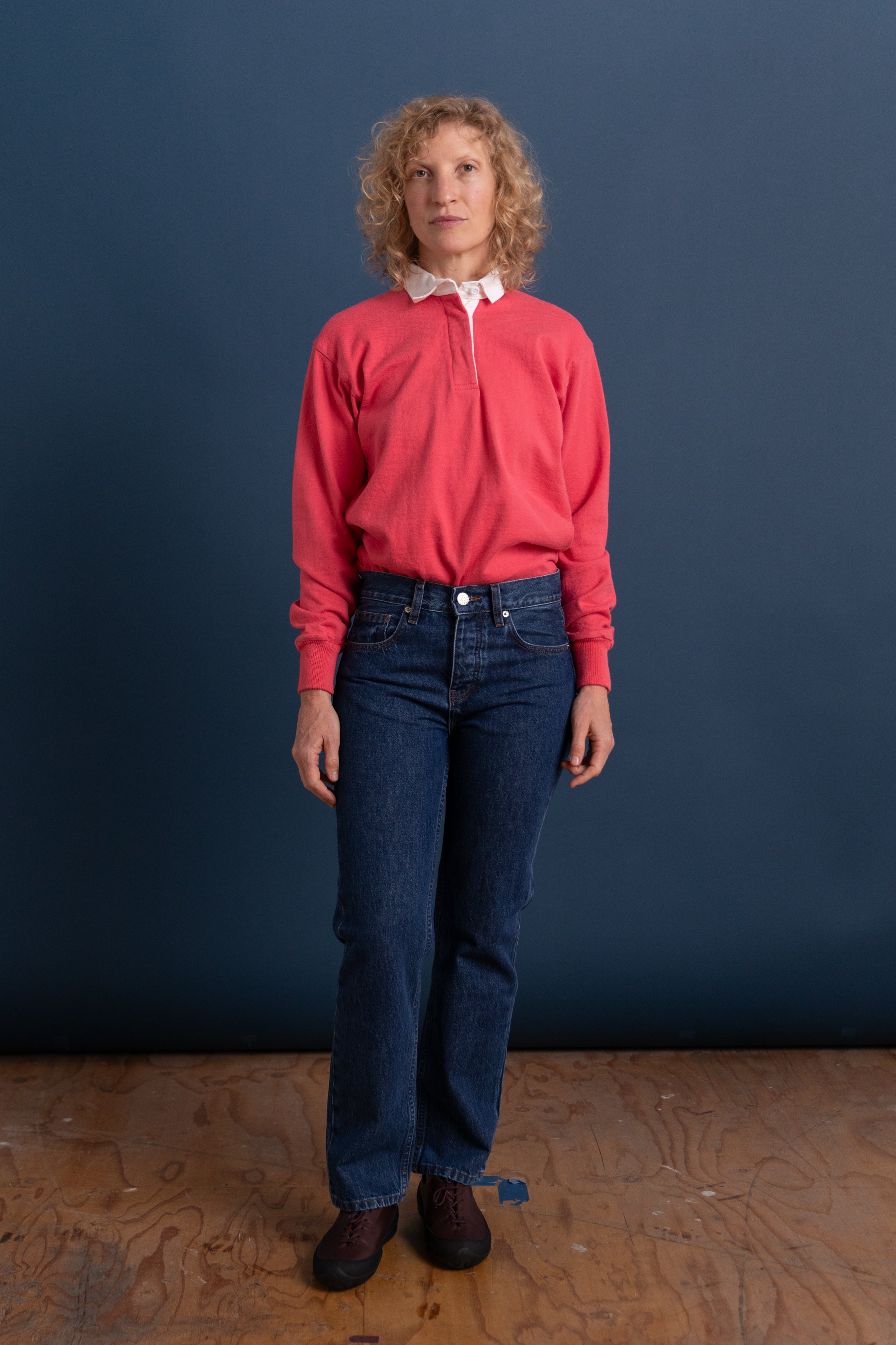 CALLA MID RISE STRAIGHT ANKLE IN TRUE BLUE