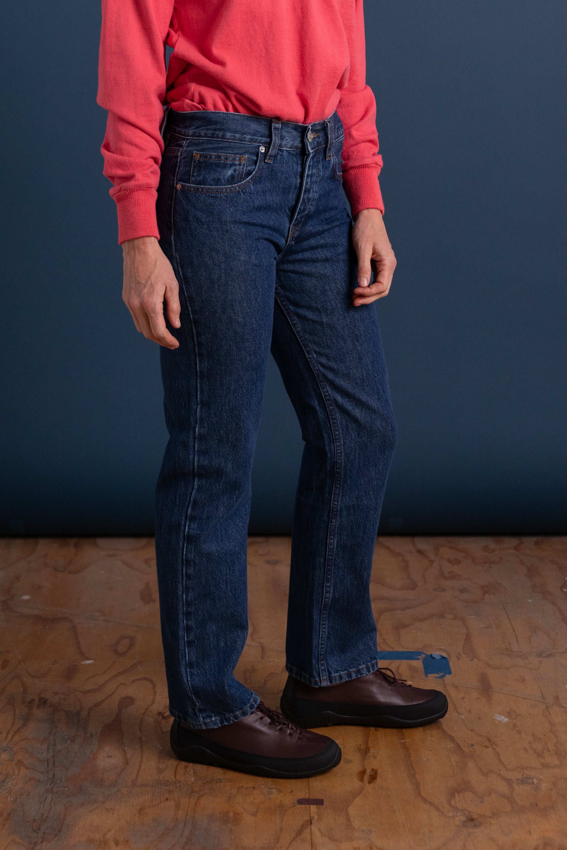CALLA MID RISE STRAIGHT ANKLE IN TRUE BLUE