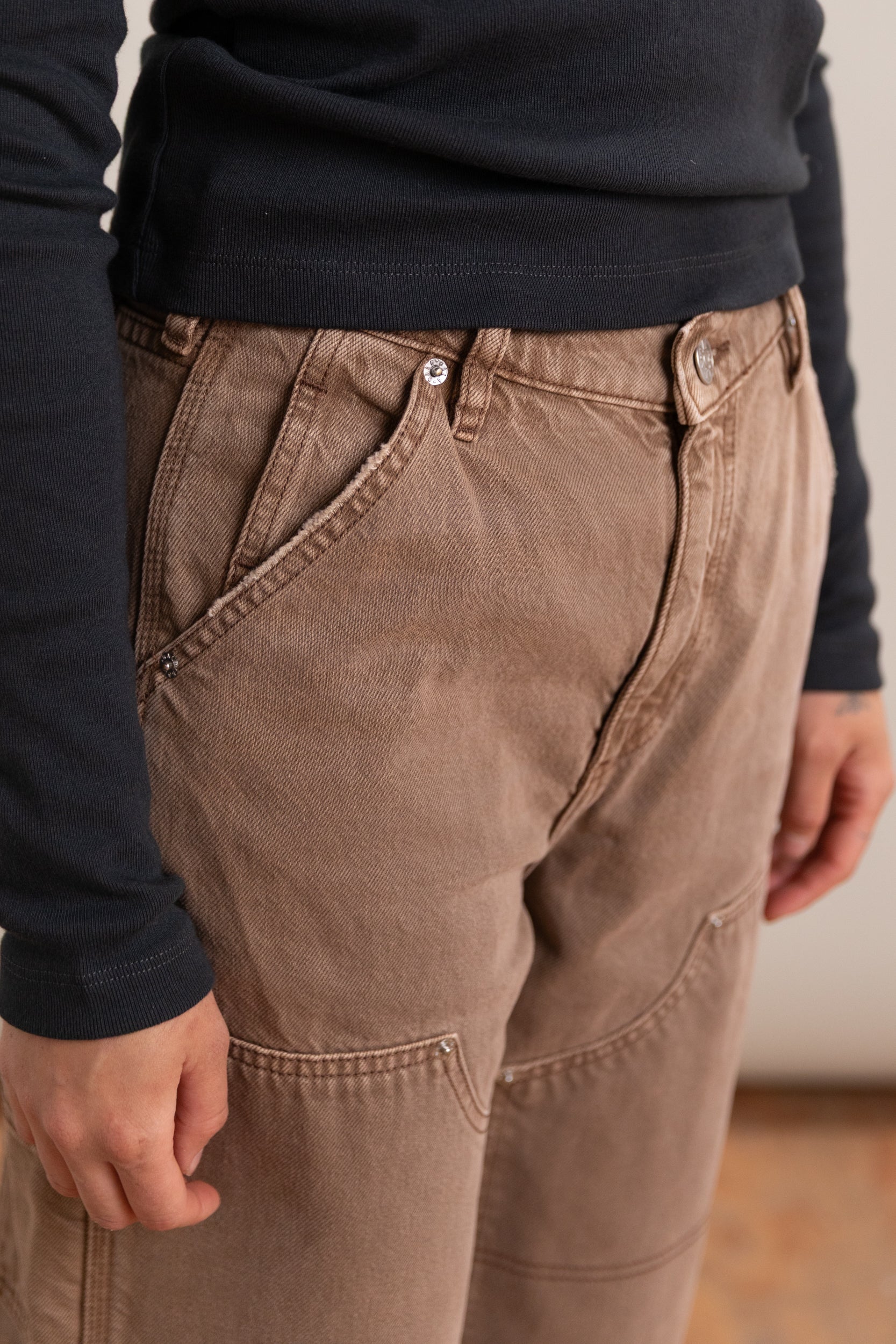 DOVE CARPENTER JEANS IN OAK BROWN