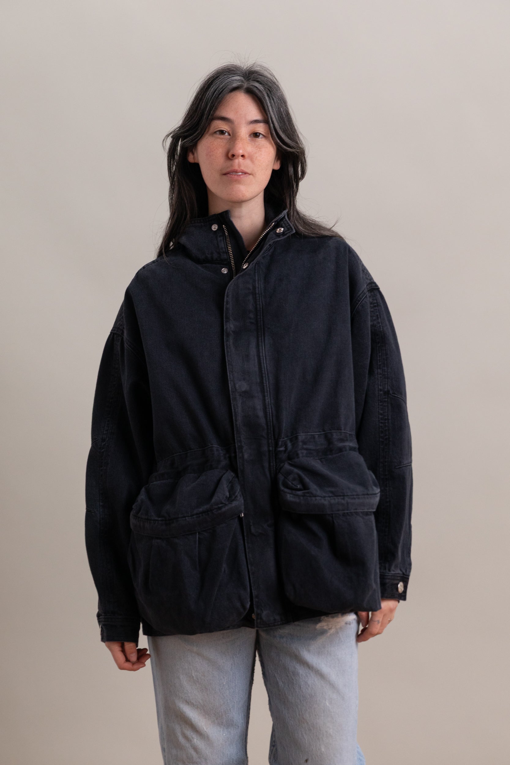 MOUNTAIN JACKET IN HURRICANE DENIM