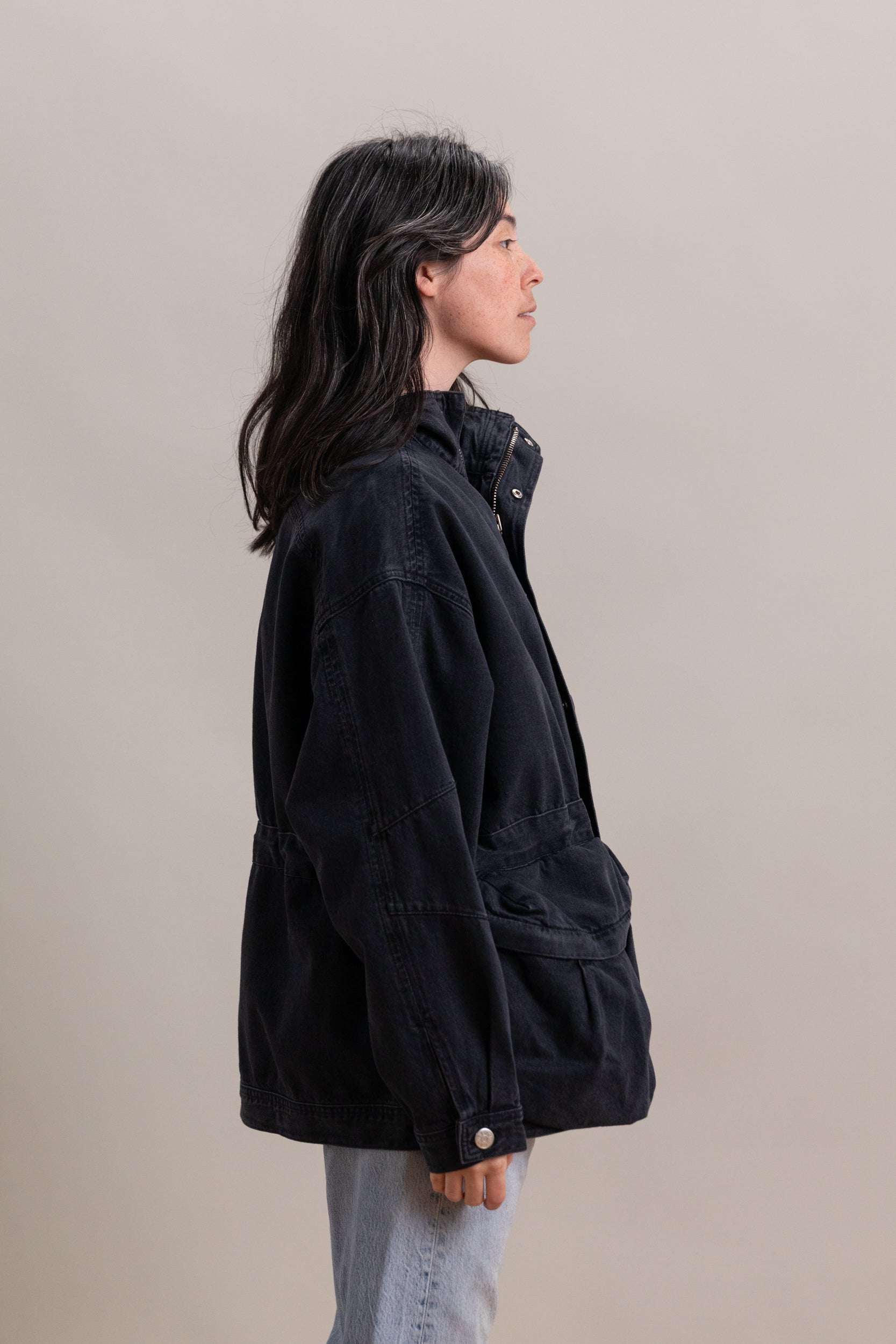 MOUNTAIN JACKET IN HURRICANE DENIM