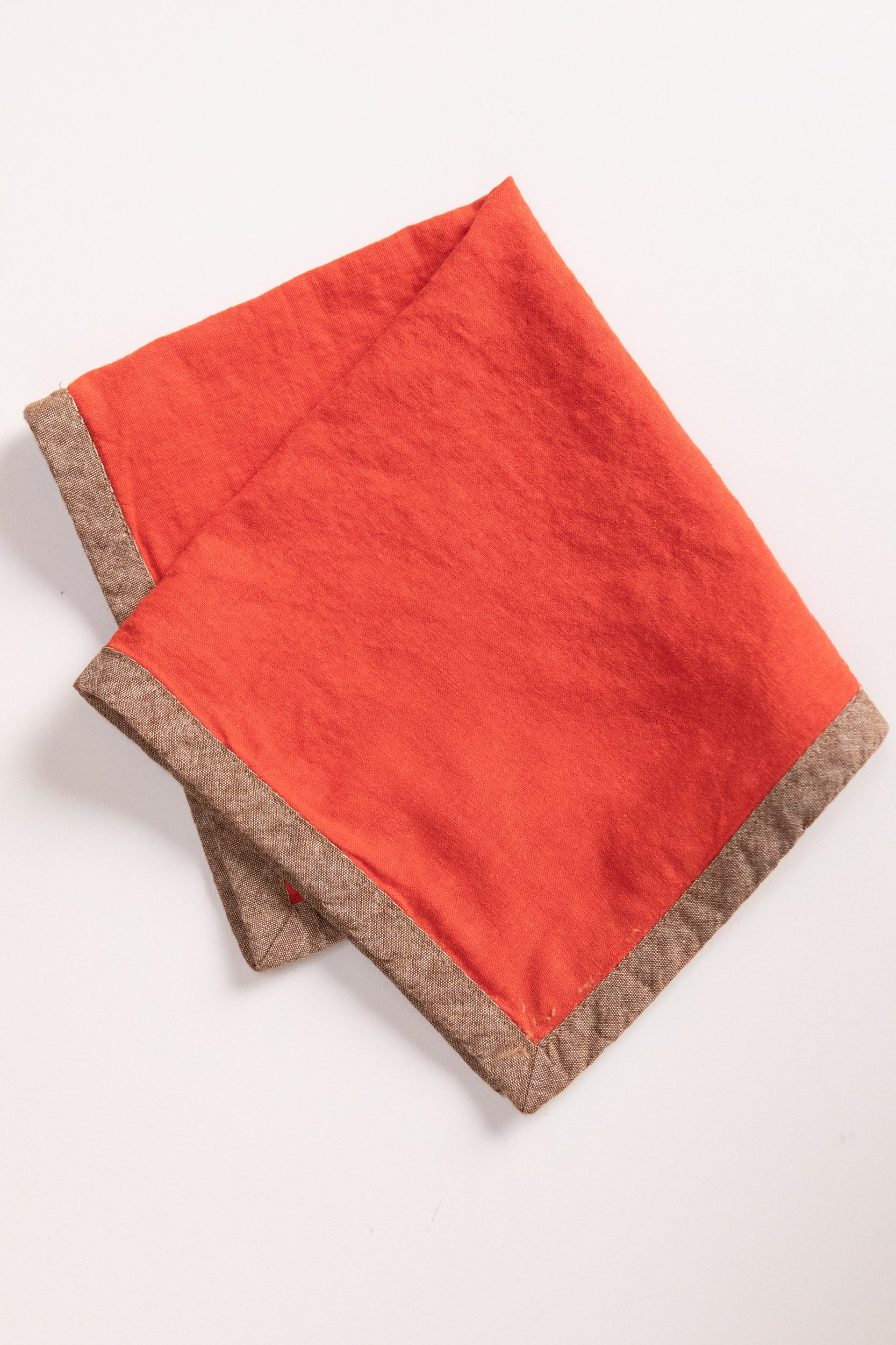 EDGED NAPKINS IN POPPY LINEN - SET OF FOUR