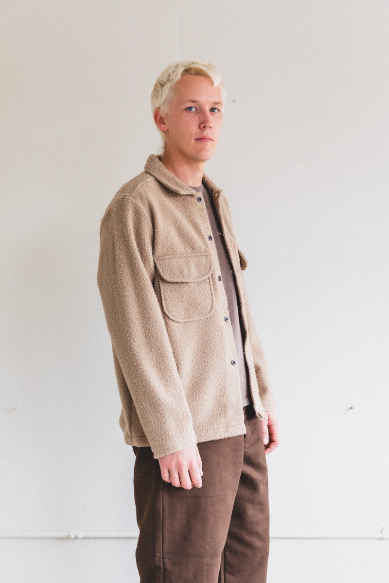 FIELD SHIRT IN SAND CASENTINO WOOL