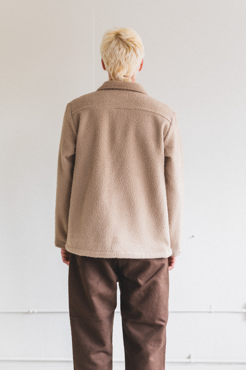 FIELD SHIRT IN SAND CASENTINO WOOL