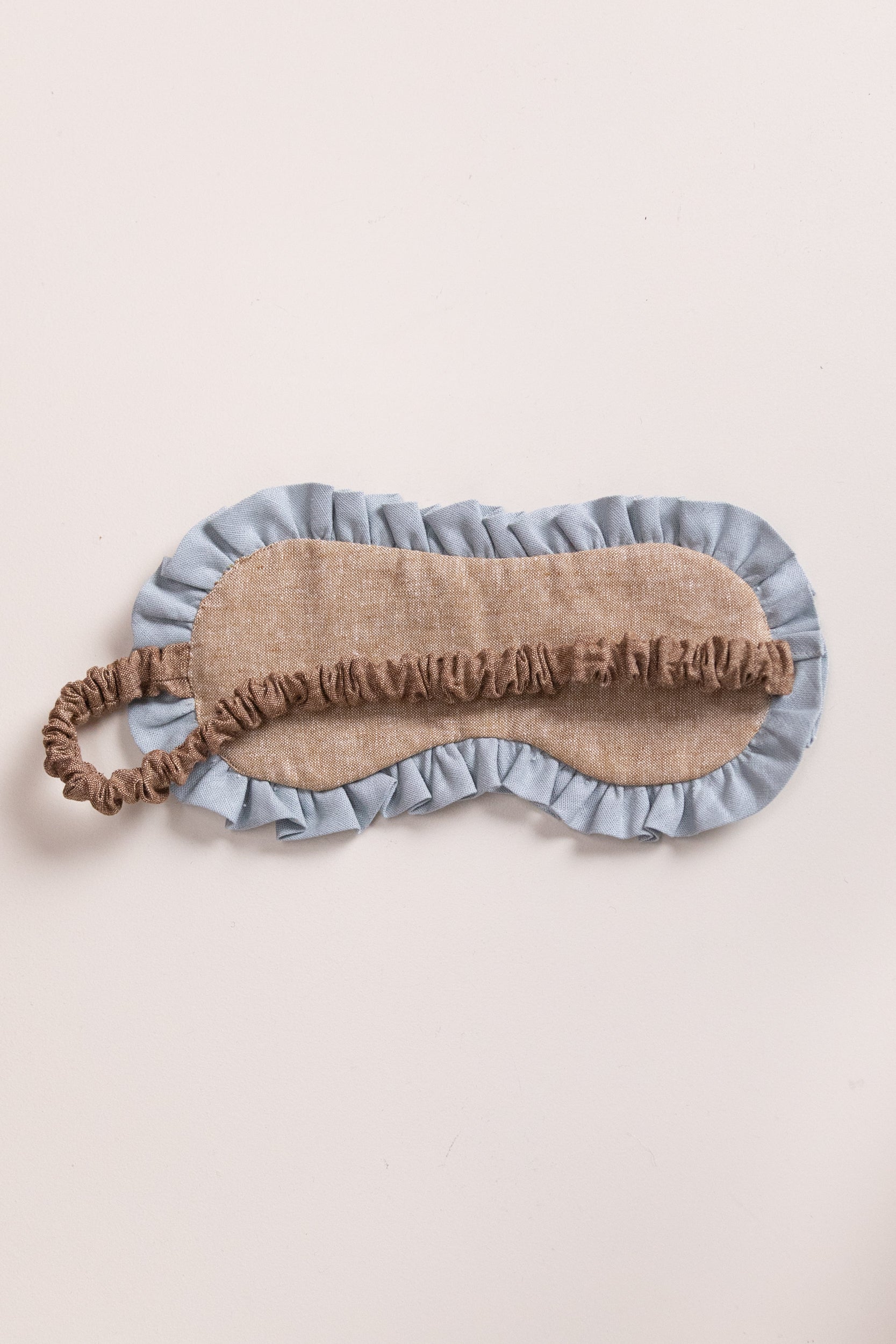 EYE MASK IN PLUM LINEN