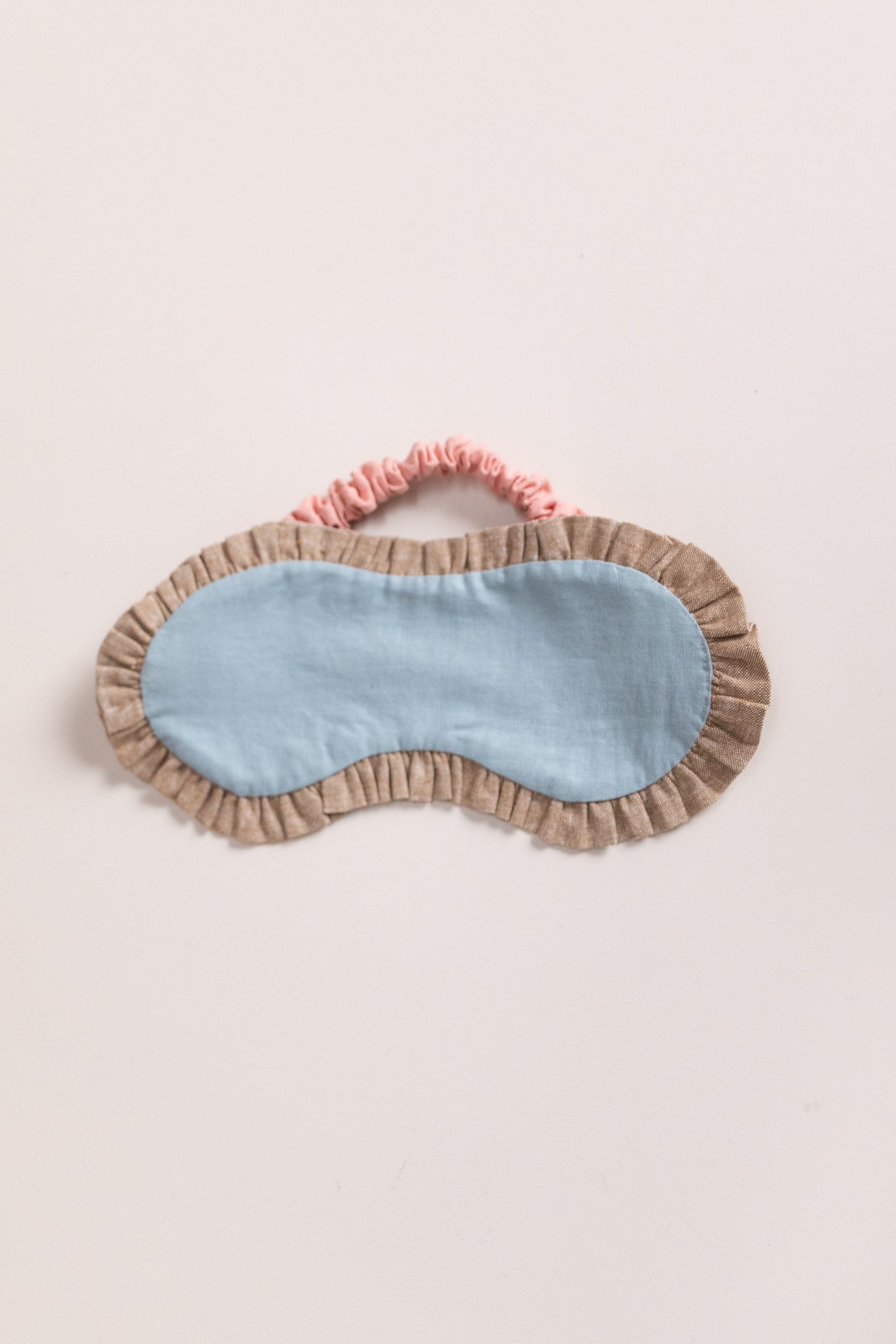 EYE MASK IN BLUE LINEN