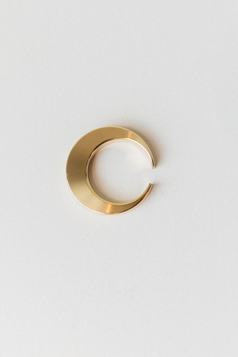 BRASS CRESCENT BOTTLE OPENER