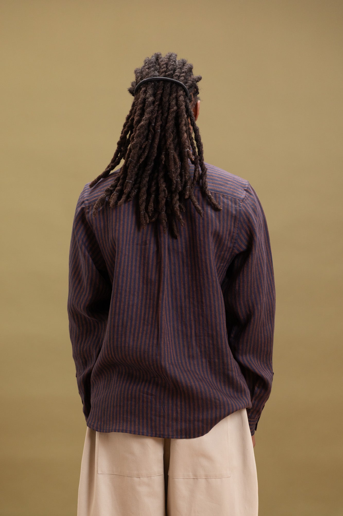 PINTOR SHIRT IN STRIPED LINEN