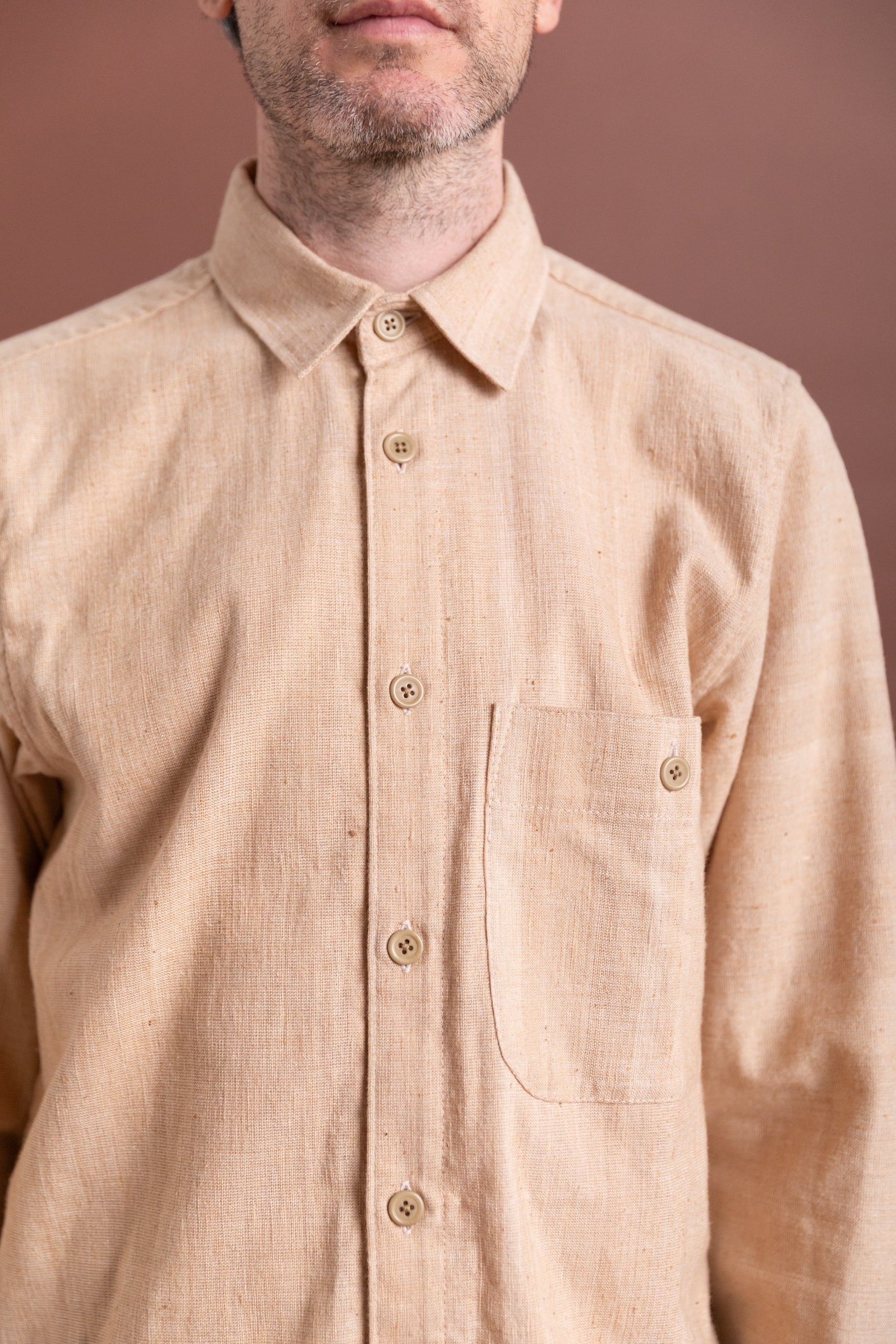 ENCINO PINTOR SHIRT IN NATURAL DYE