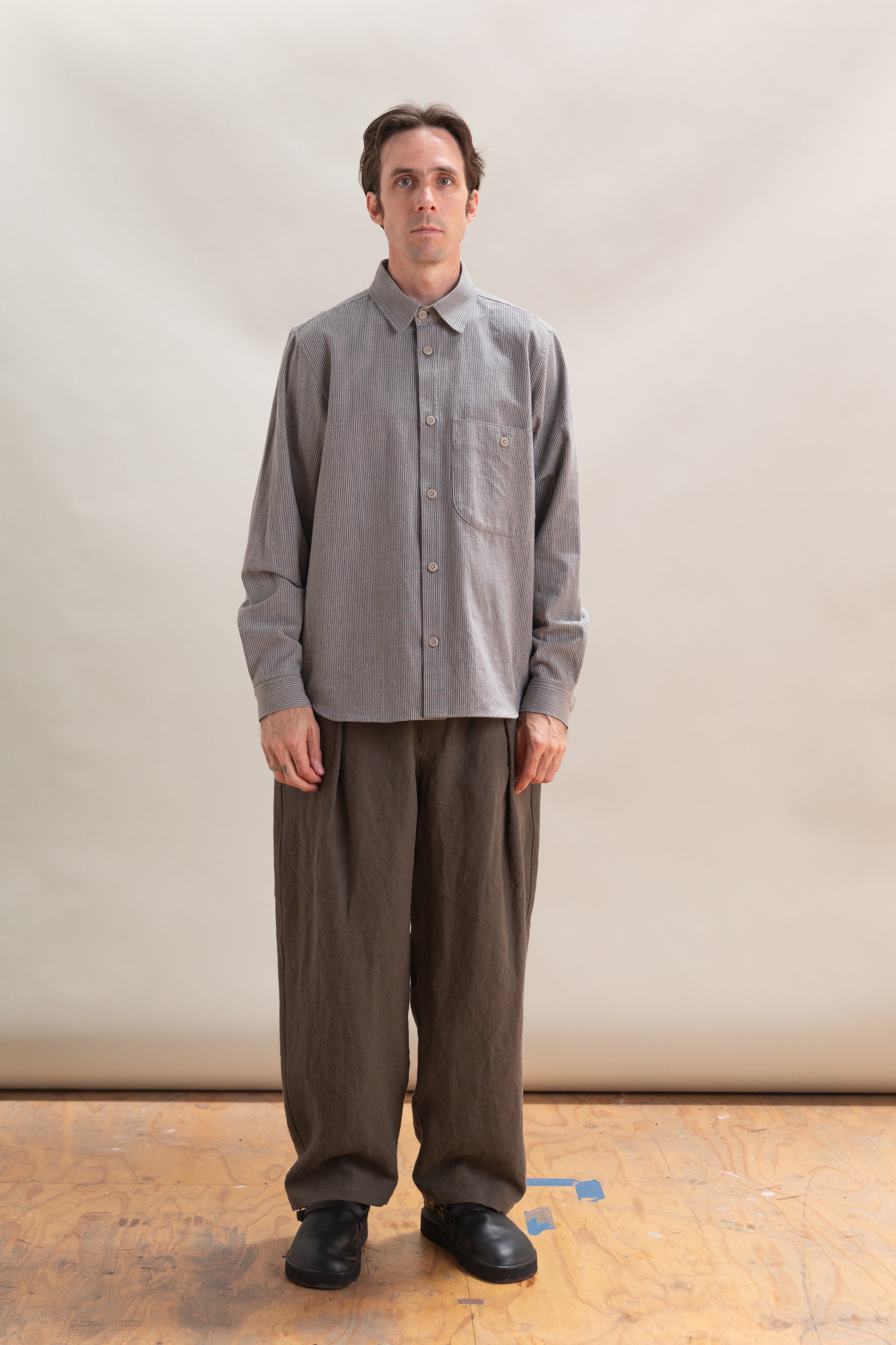 PINTOR SHIRT IN DAIMYO STRIPE COTTON