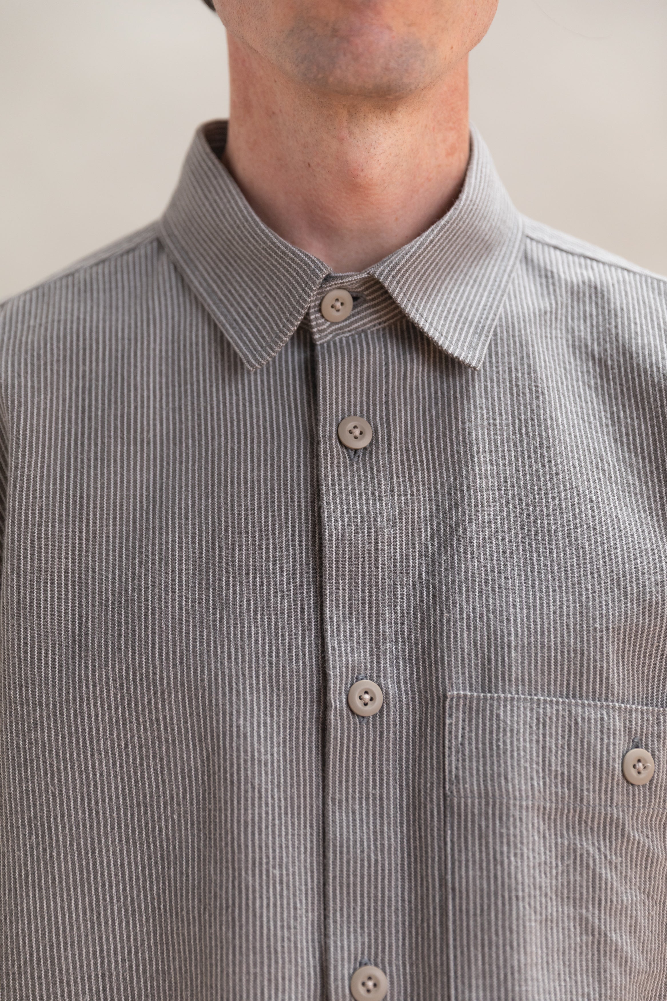 PINTOR SHIRT IN DAIMYO STRIPE COTTON