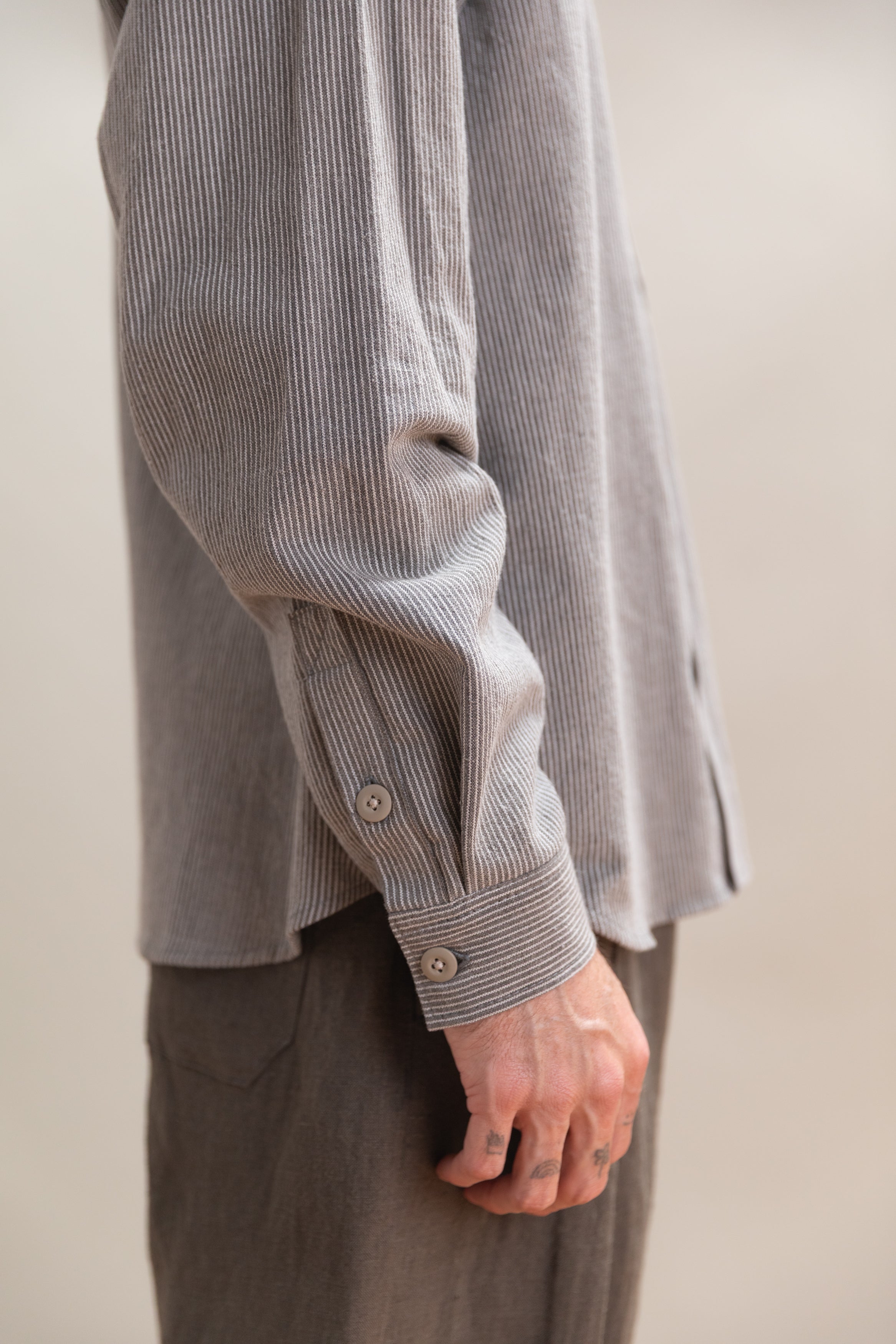 PINTOR SHIRT IN DAIMYO STRIPE COTTON
