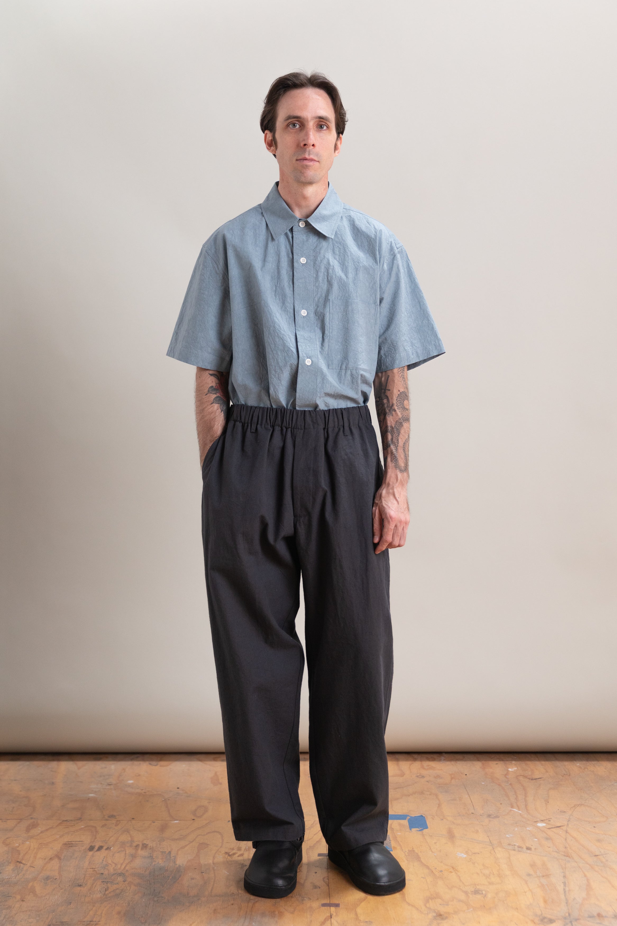 CARRY ON PANT IN SUMIKURO OVERDYE CANVAS