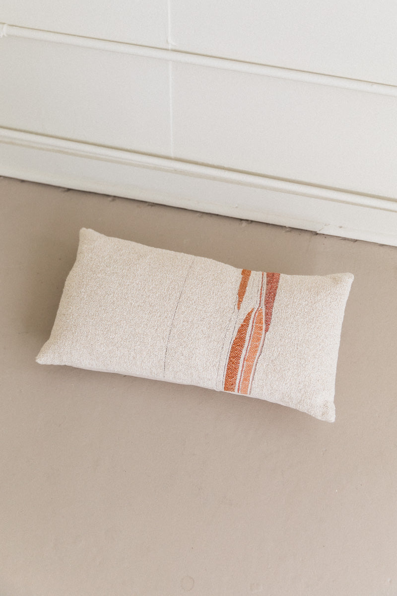 ROCK SLAB PILLOW IN TERRACOTTA